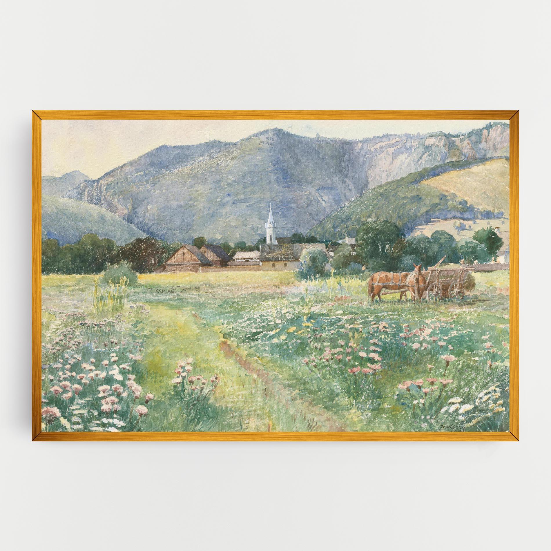 Картина на платно Rural Painting Art mockup 0
