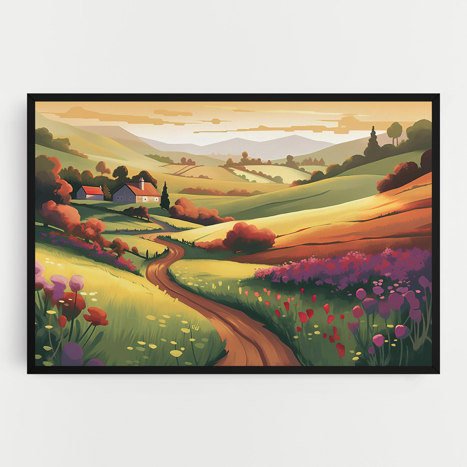 Картина на платно Countryside Charm mockup 0