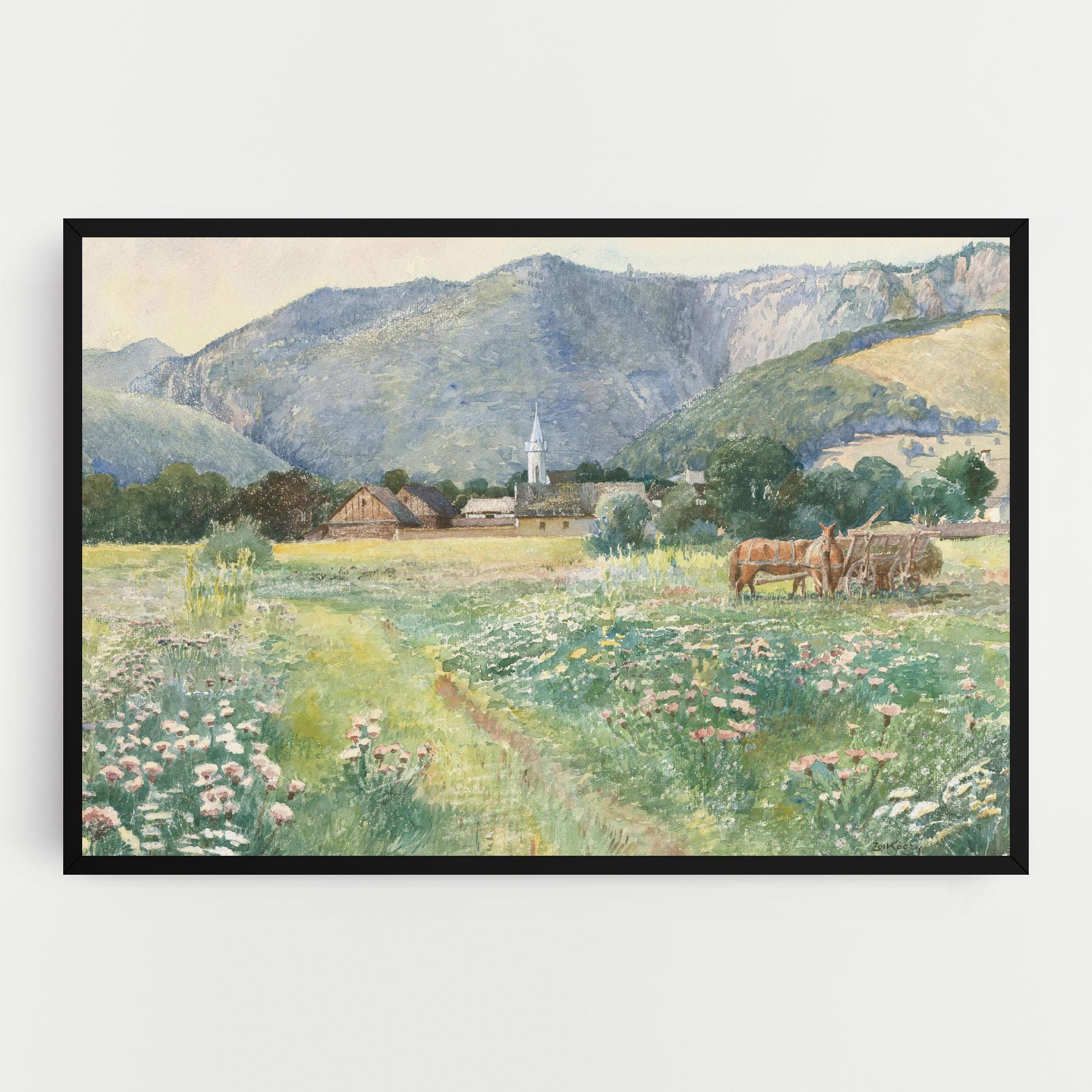 Картина на платно Rural Painting Art mockup 0