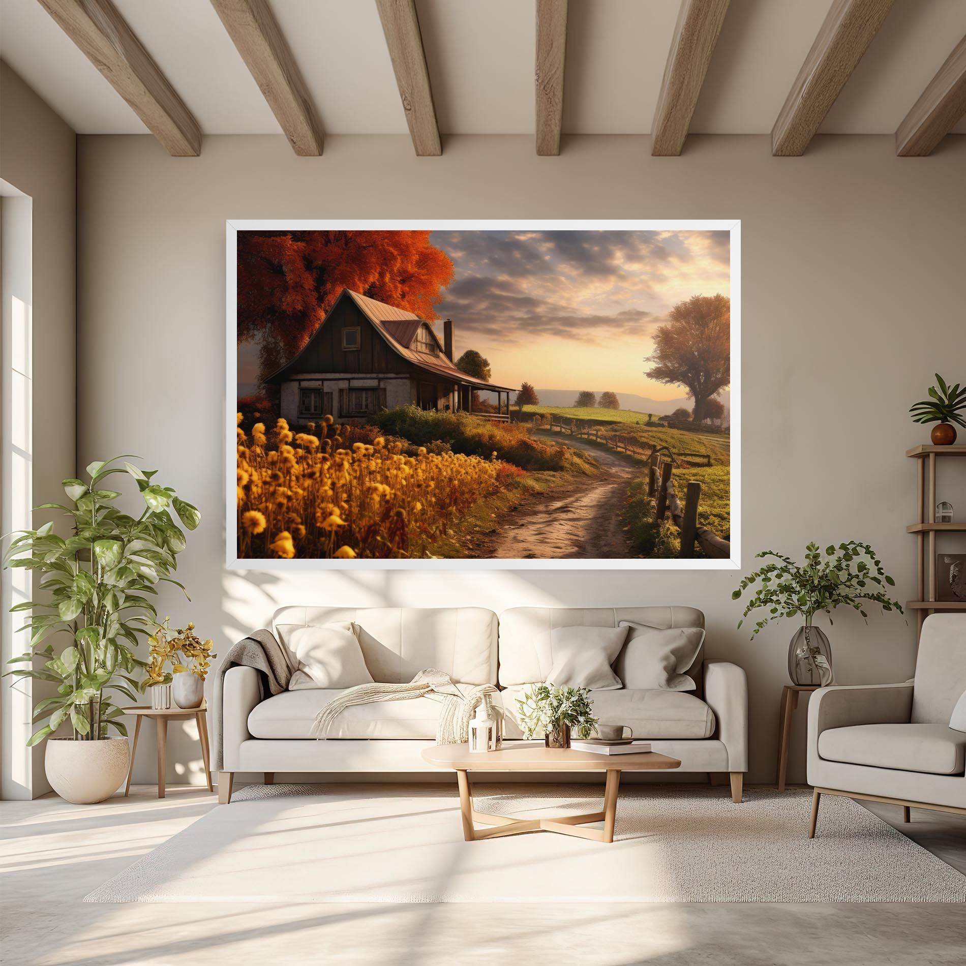 Autumn Farm House mockup 6