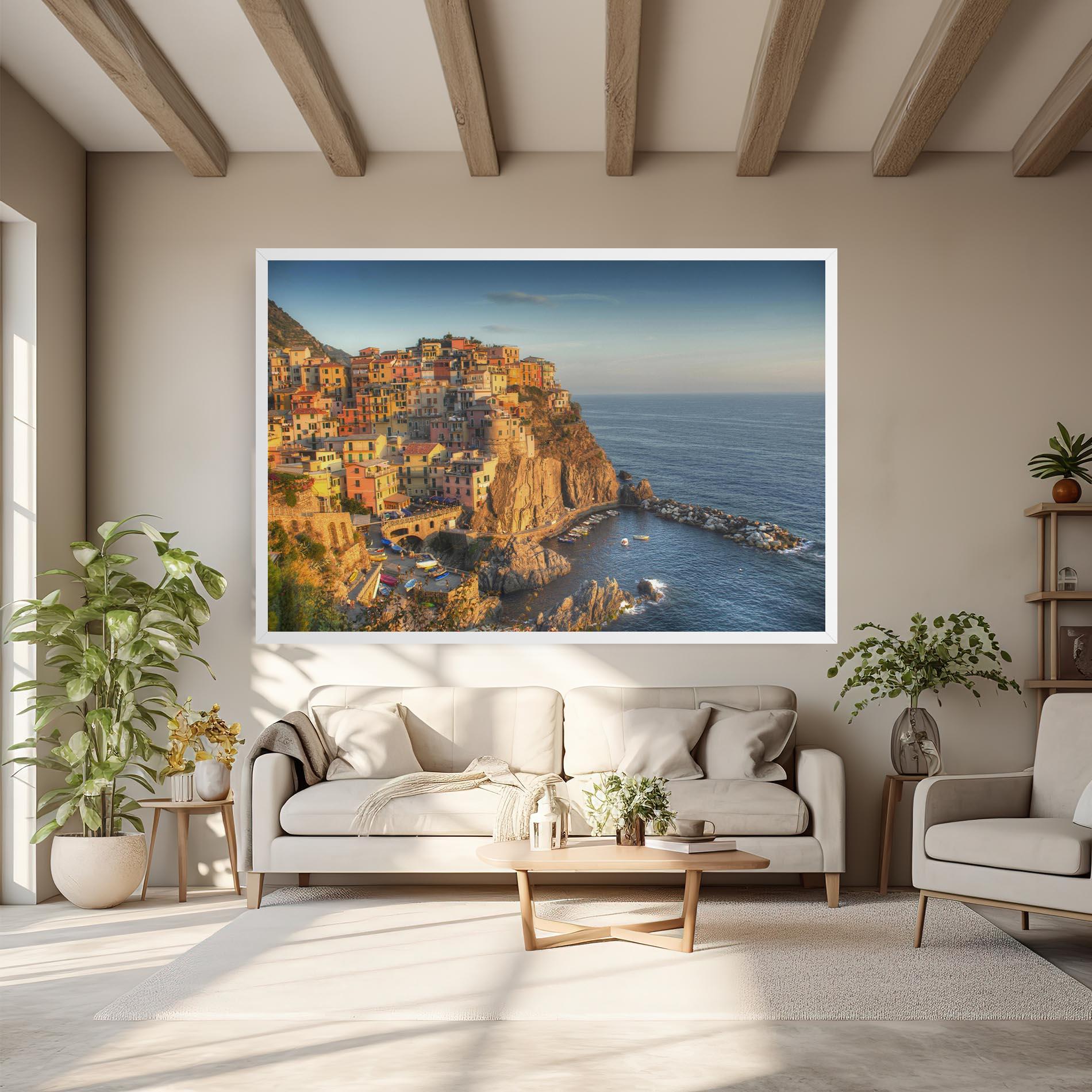 Картина на платно Cinque Terrre mockup 6