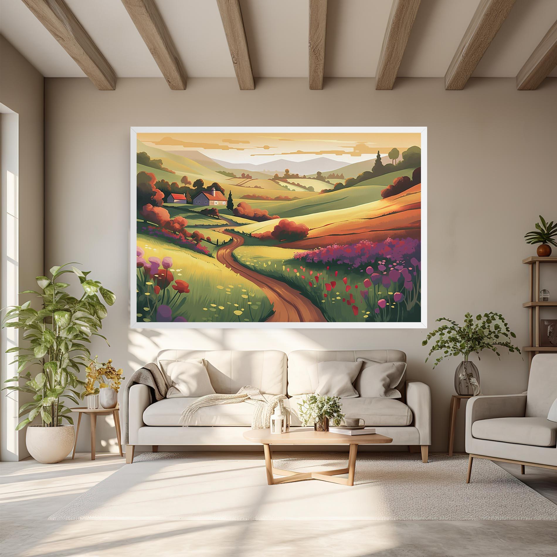 Картина на платно Countryside Charm mockup 6