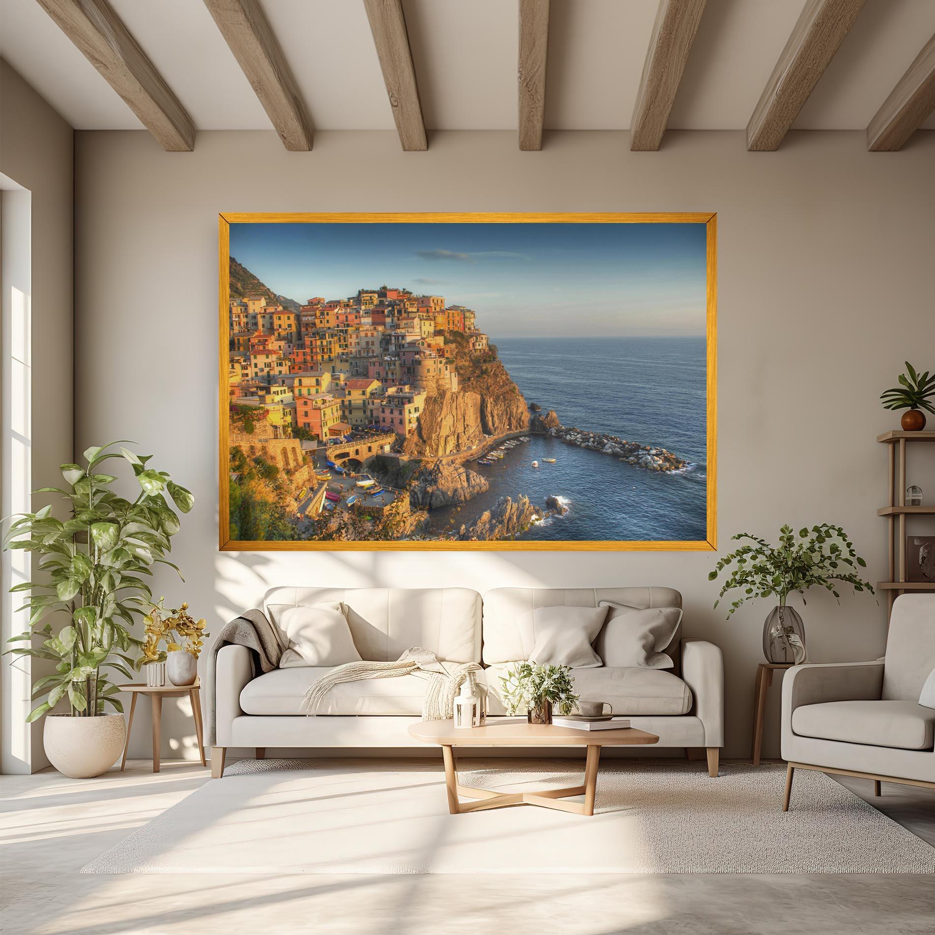 Картина на платно Cinque Terrre mockup 6