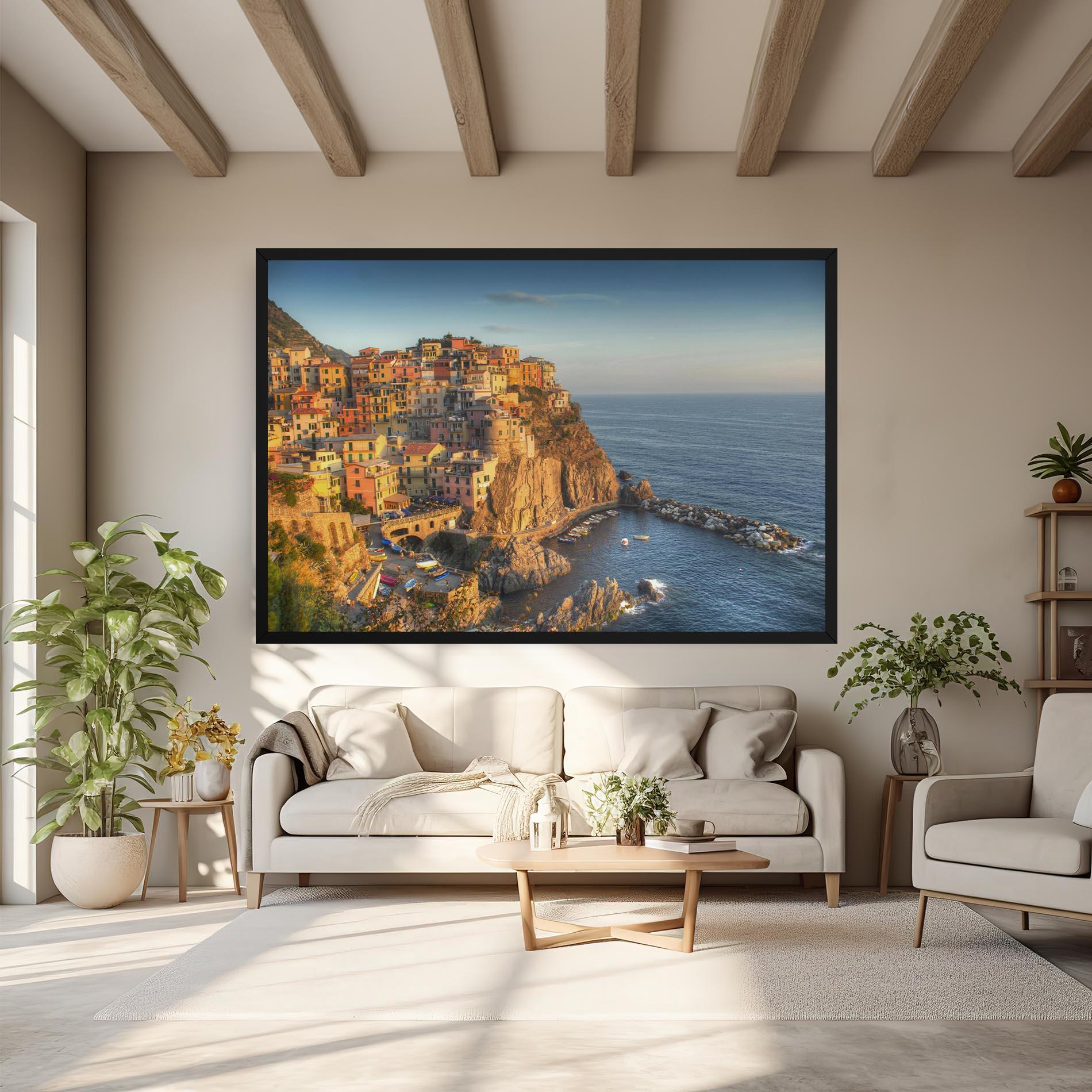 Картина на платно Cinque Terrre mockup 6