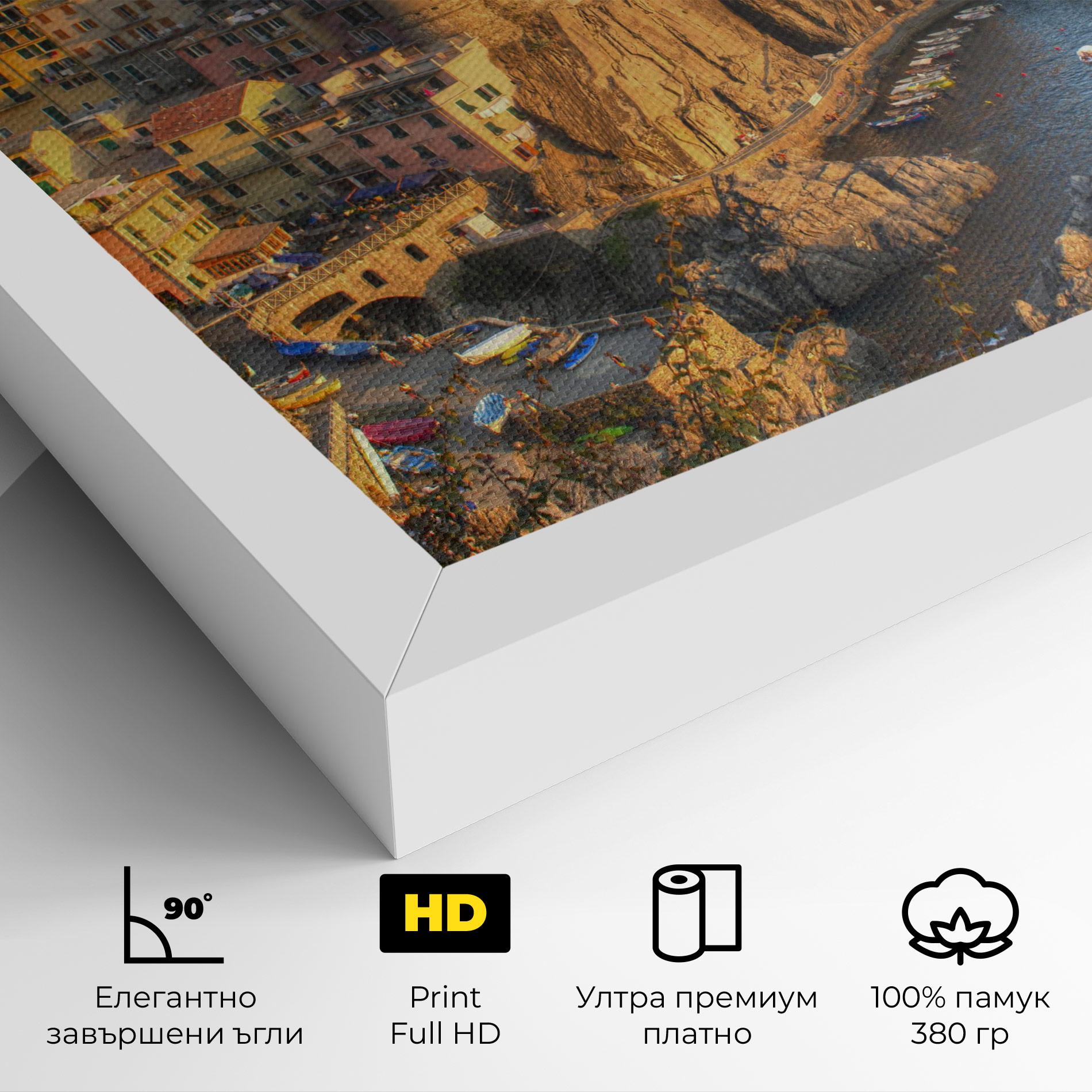 Картина на платно Cinque Terrre mockup 4