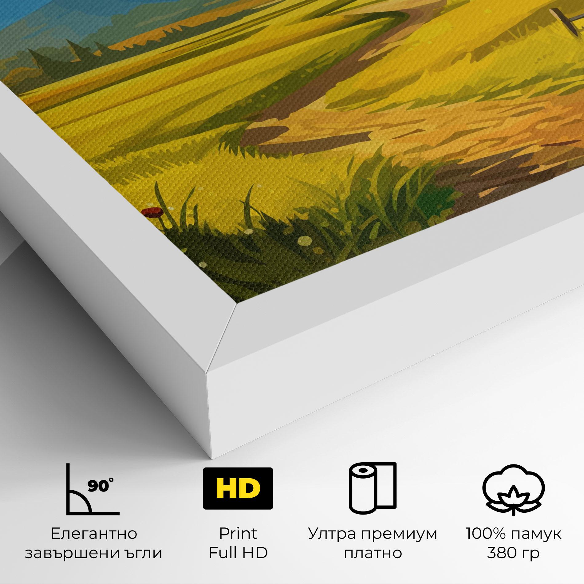 Картина на платно Daylight Rural View mockup 4