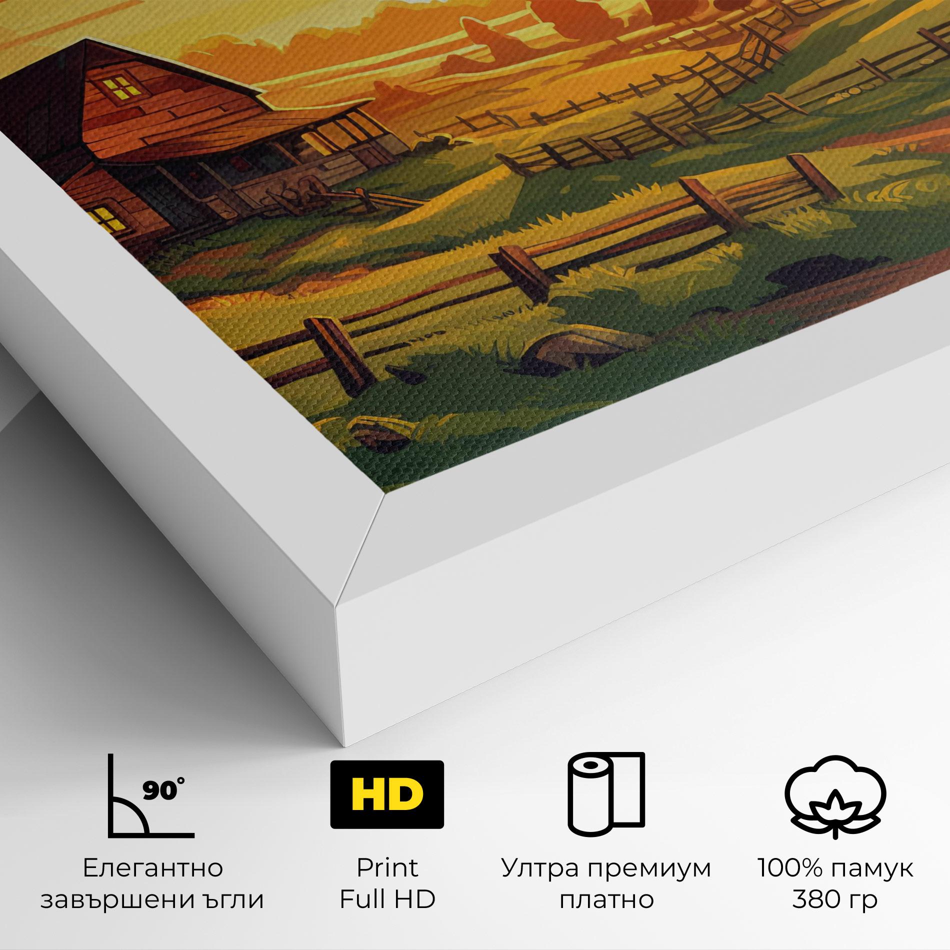 Картина на платно Farmhouse Sunlight mockup 4