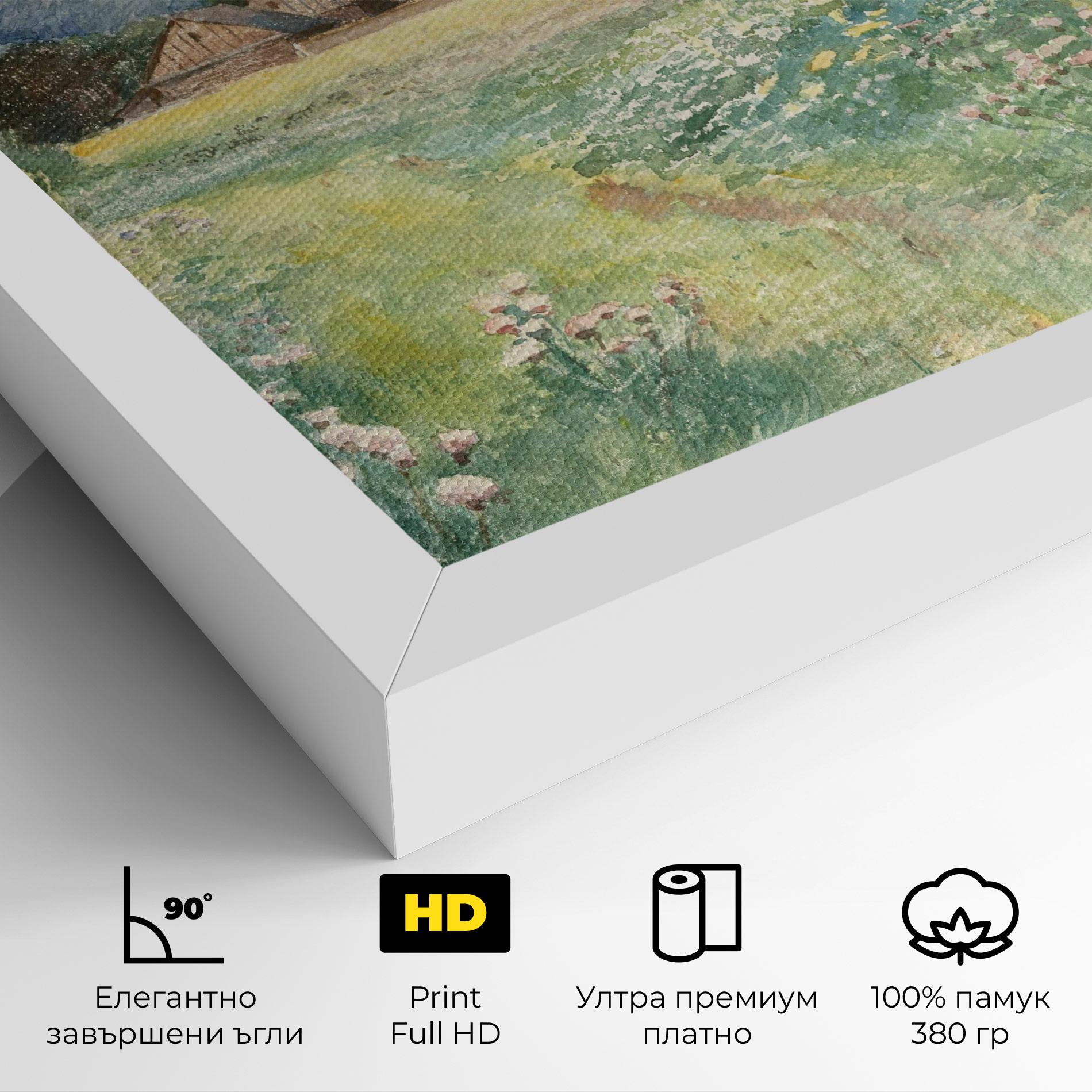 Картина на платно Rural Painting Art mockup 4