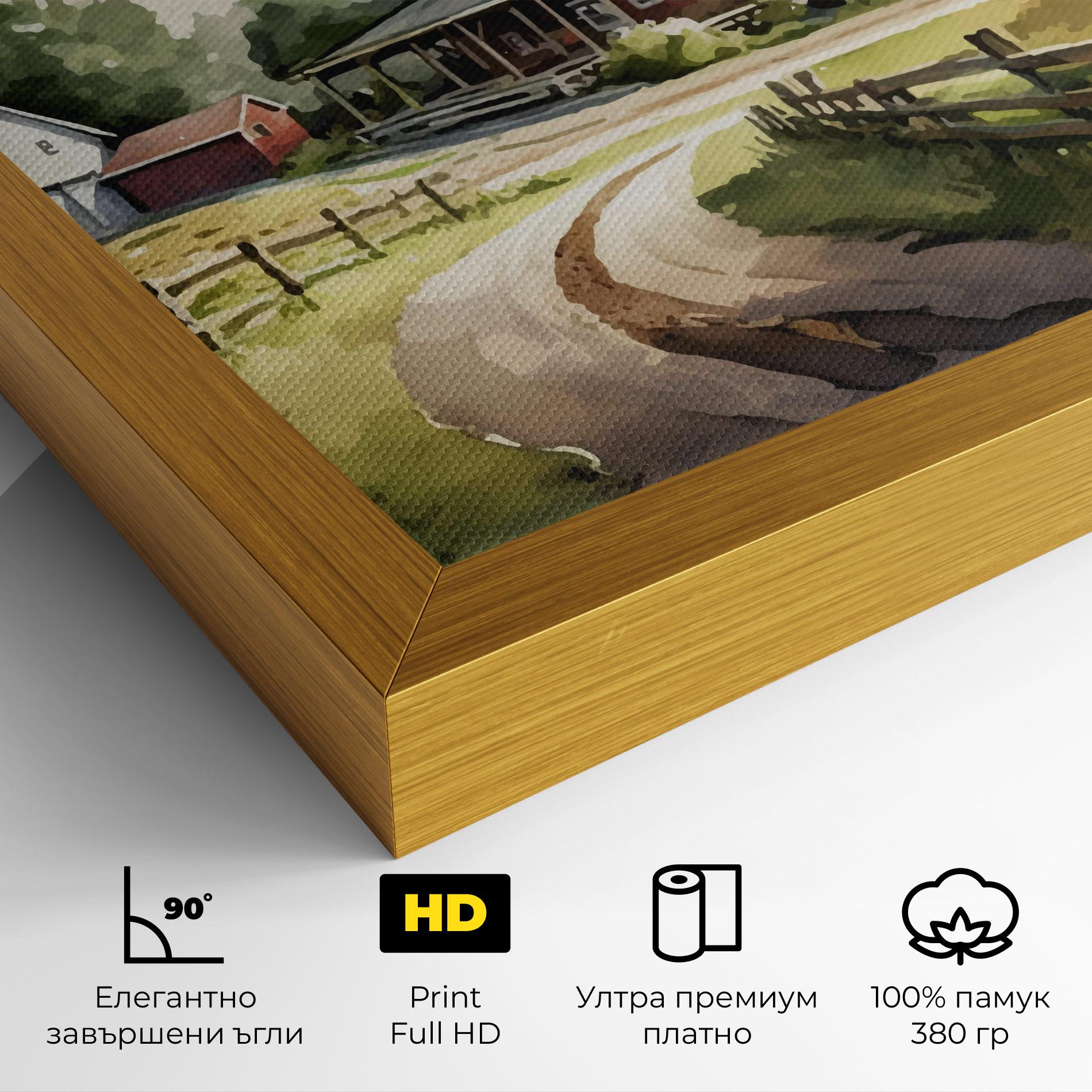 Картина на платно Farmhouse Painting mockup 4