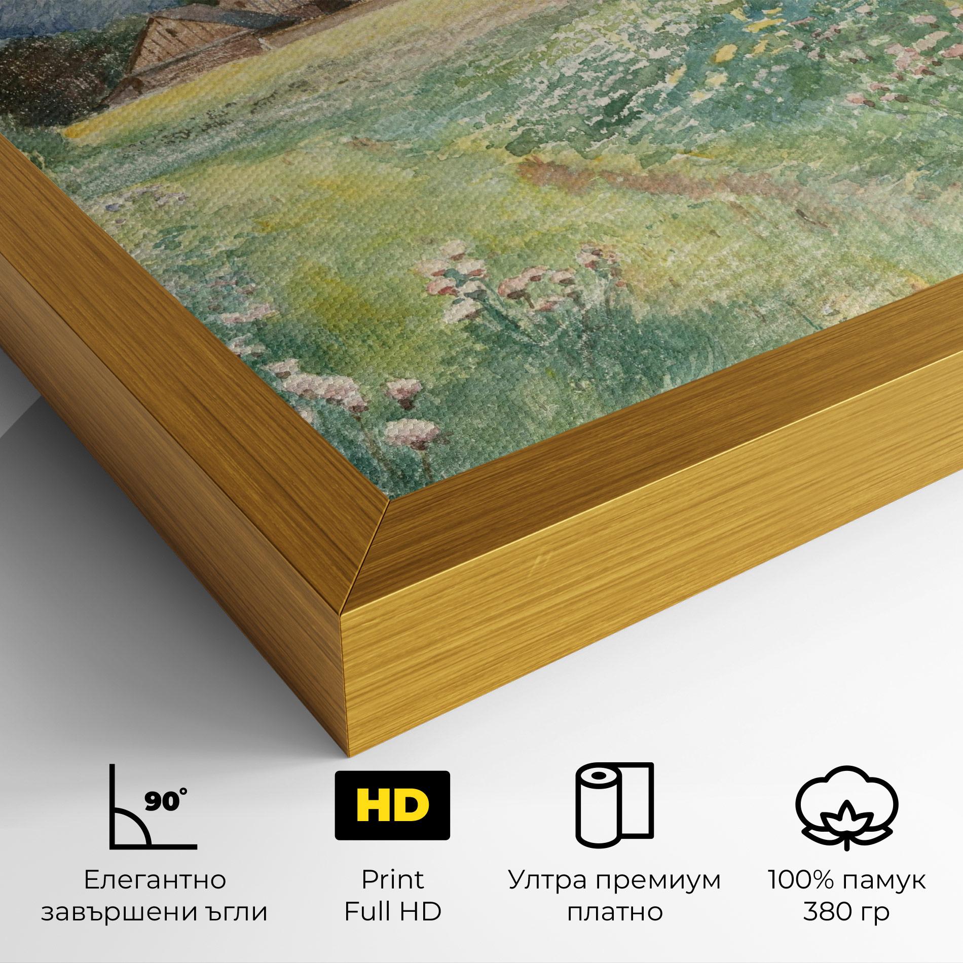 Картина на платно Rural Painting Art mockup 4