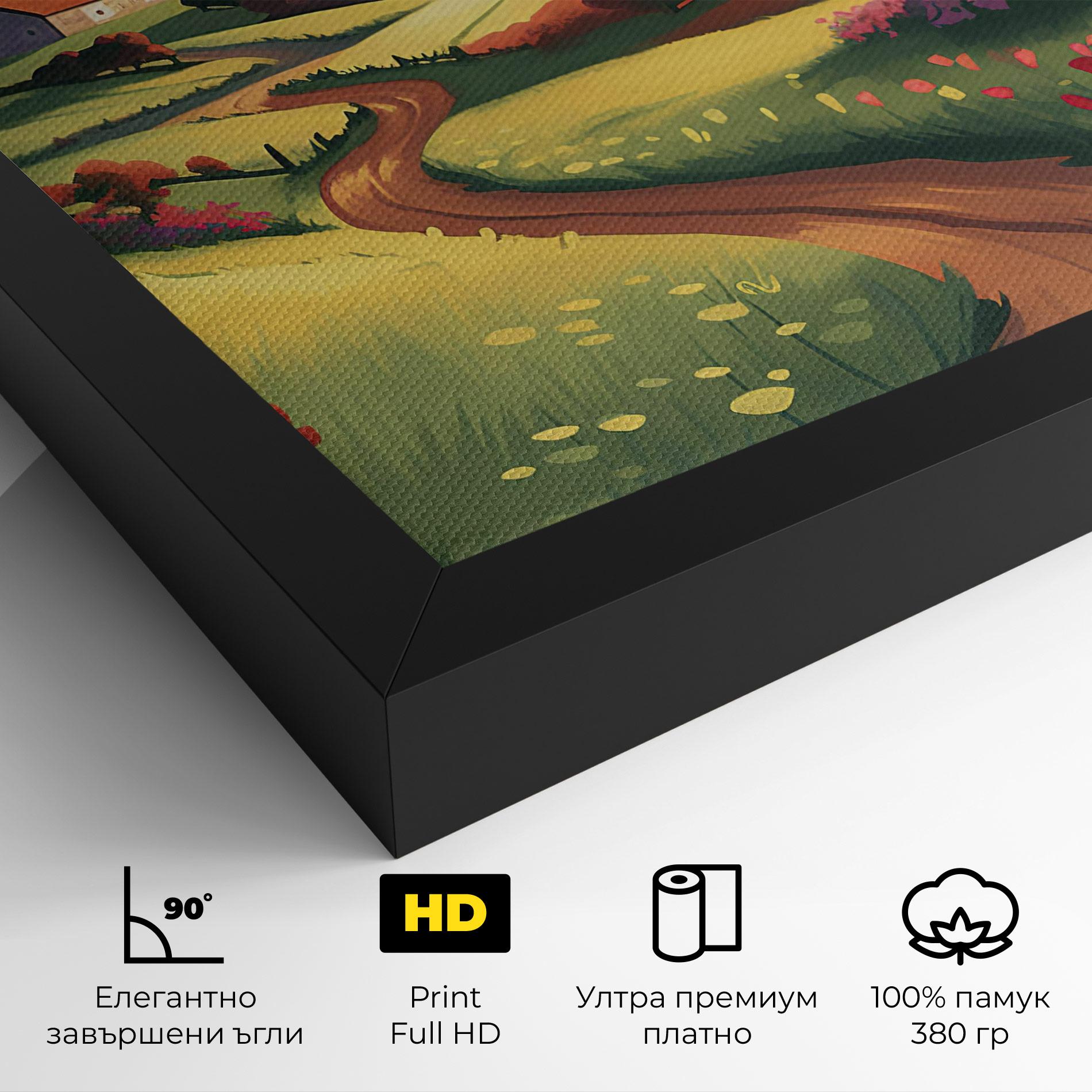 Картина на платно Countryside Charm mockup 4