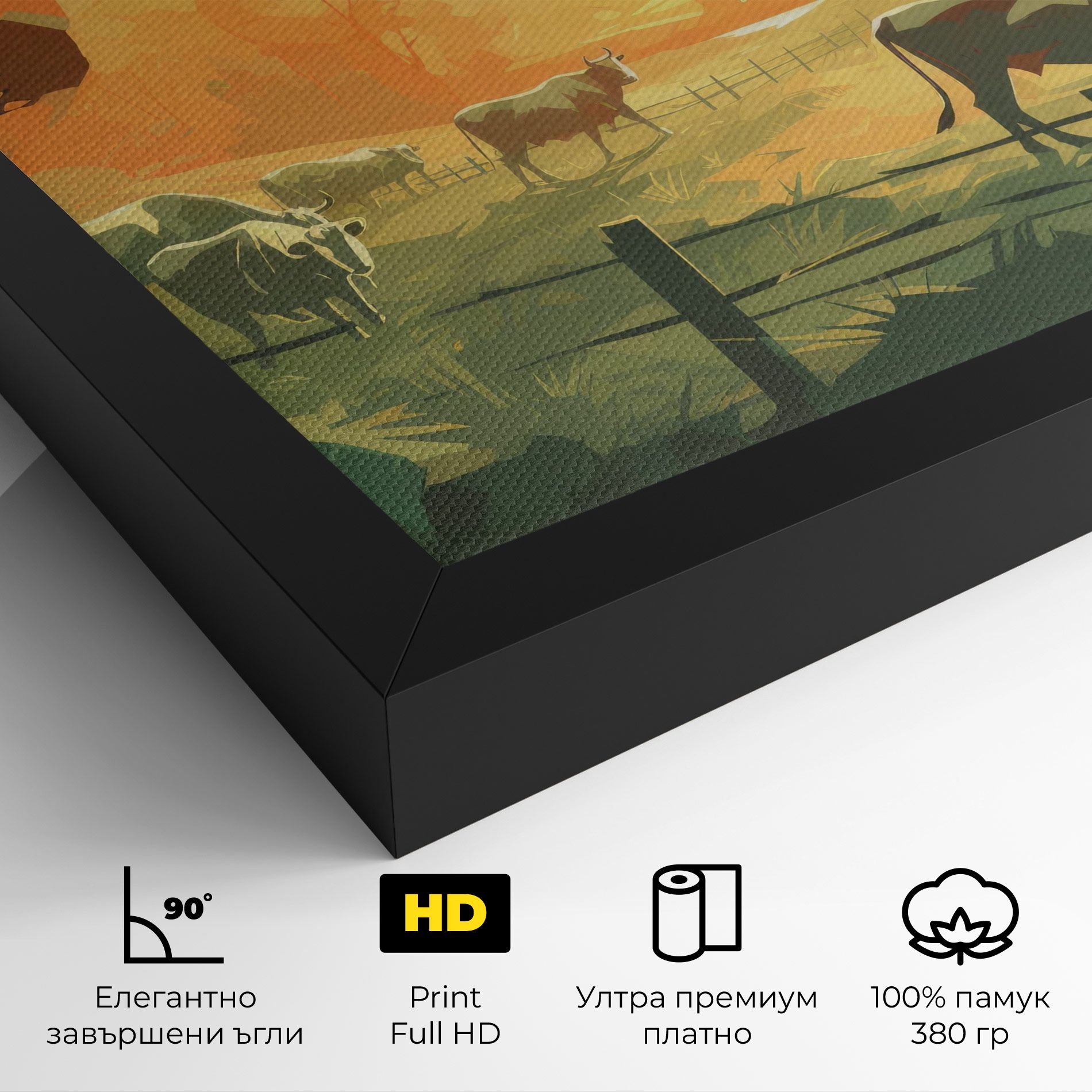 Cows Grazing mockup 4
