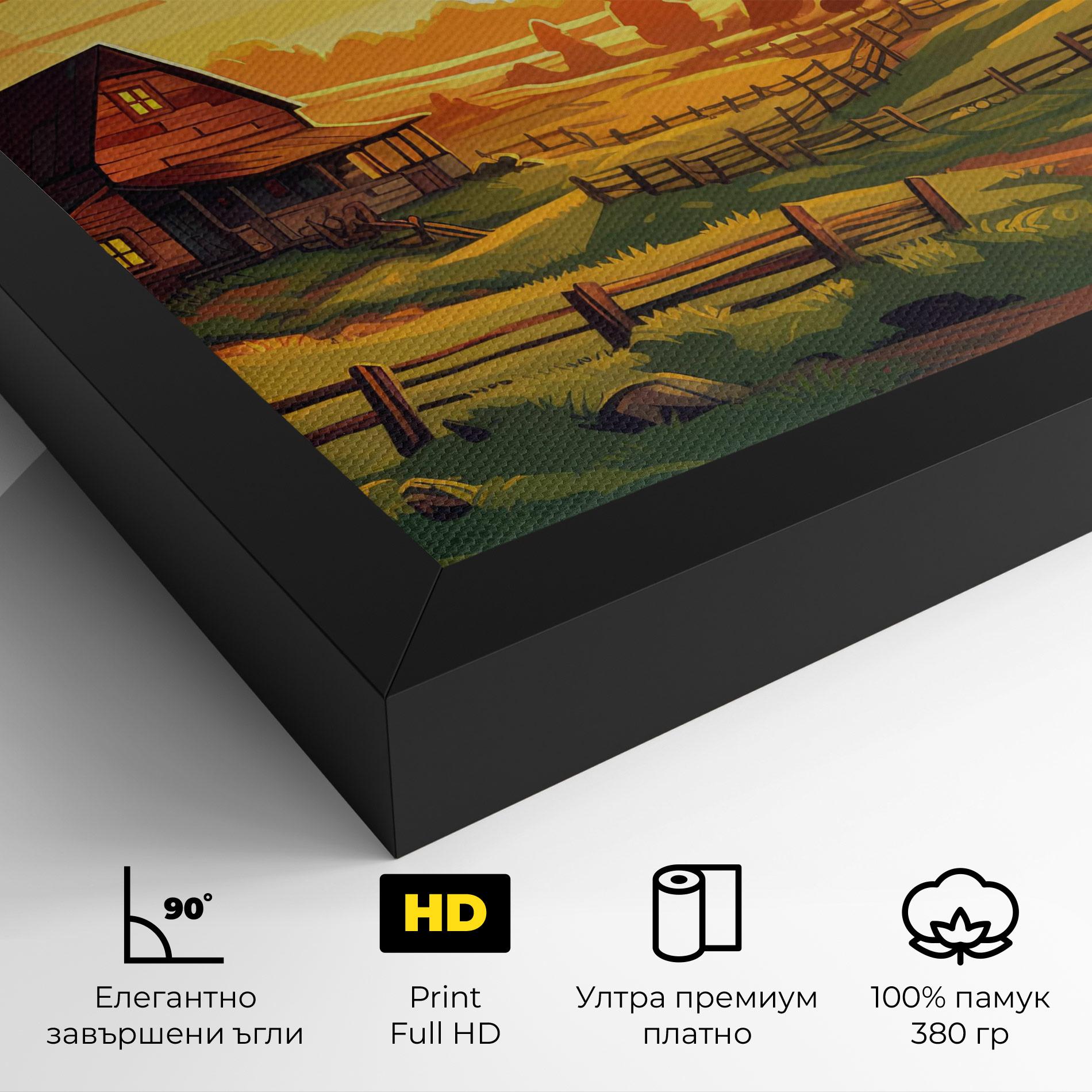 Картина на платно Farmhouse Sunlight mockup 4