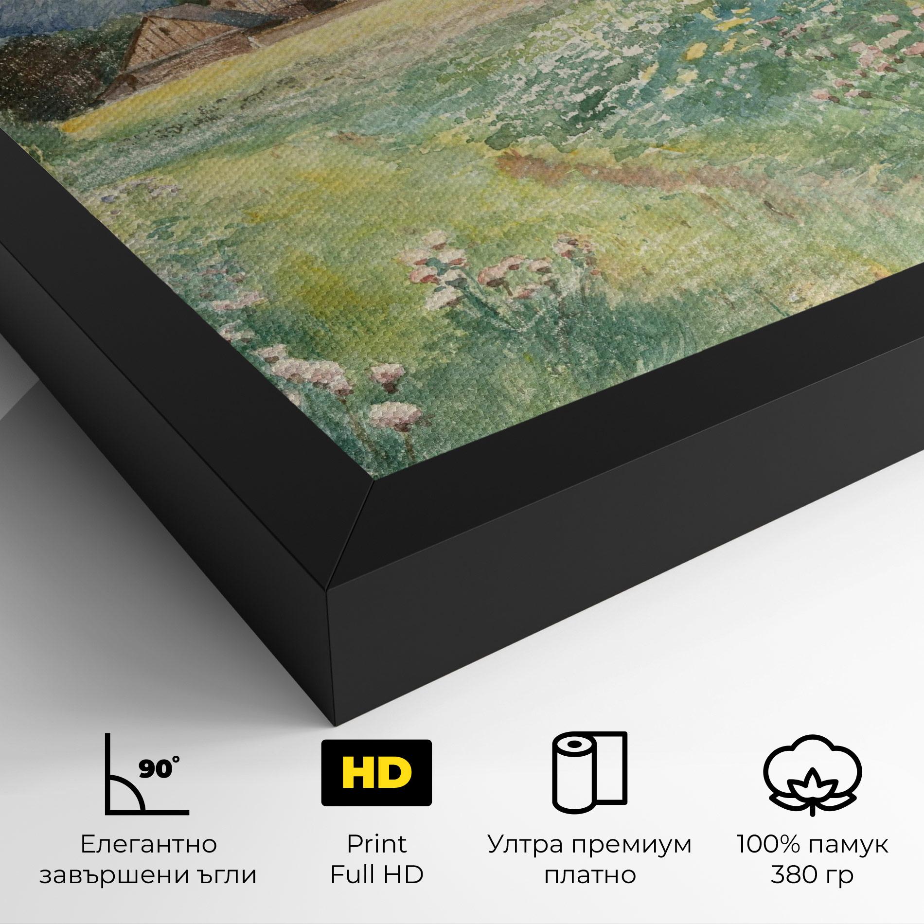 Картина на платно Rural Painting Art mockup 4