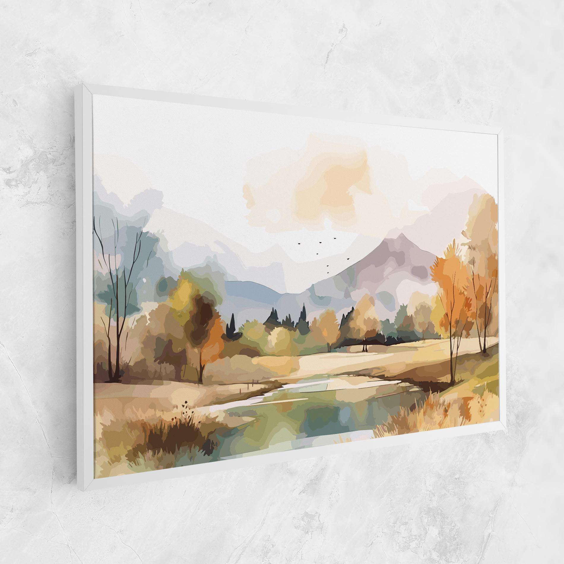 Картина на платно Rural Lake View mockup 1