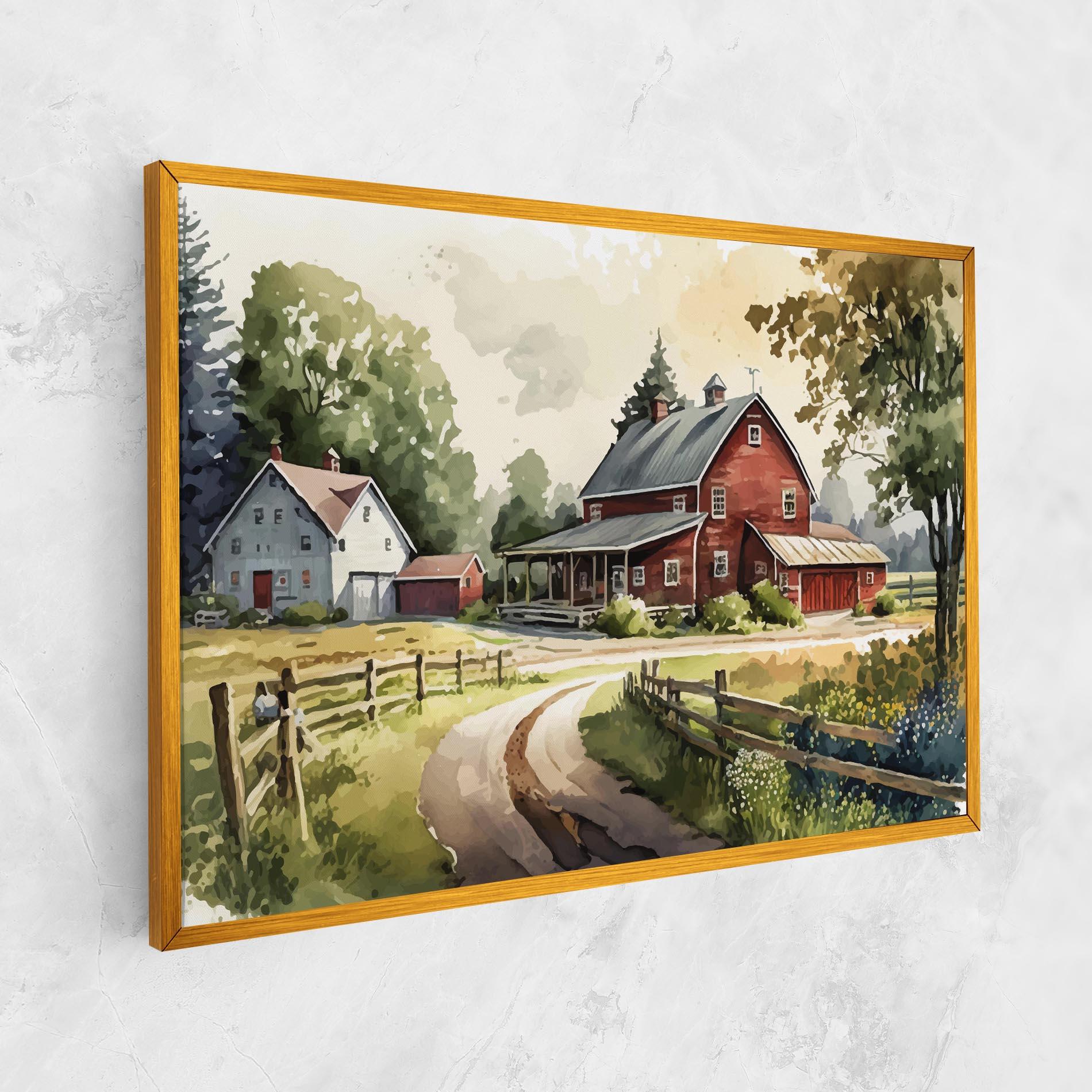 Картина на платно Farmhouse Painting mockup 1