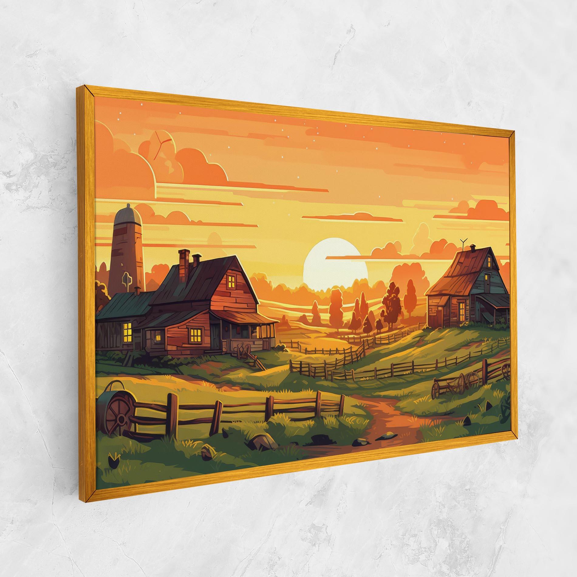Картина на платно Farmhouse Sunlight mockup 1