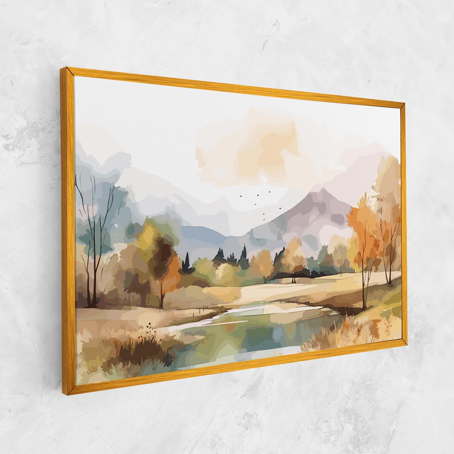 Картина на платно Rural Lake View mockup 1
