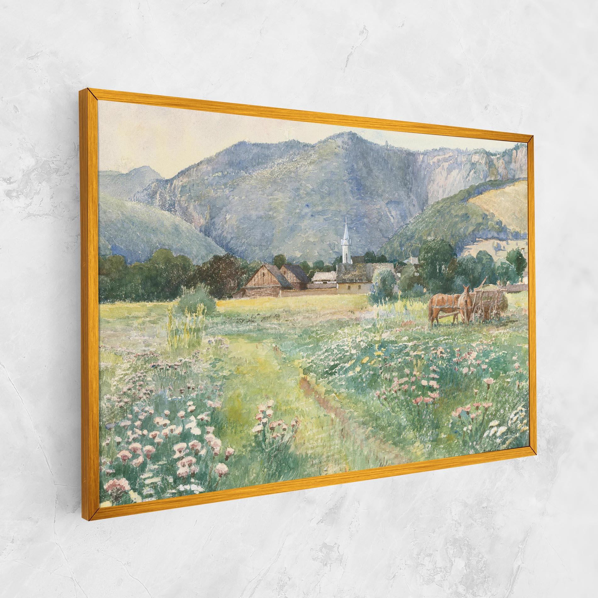 Картина на платно Rural Painting Art mockup 1