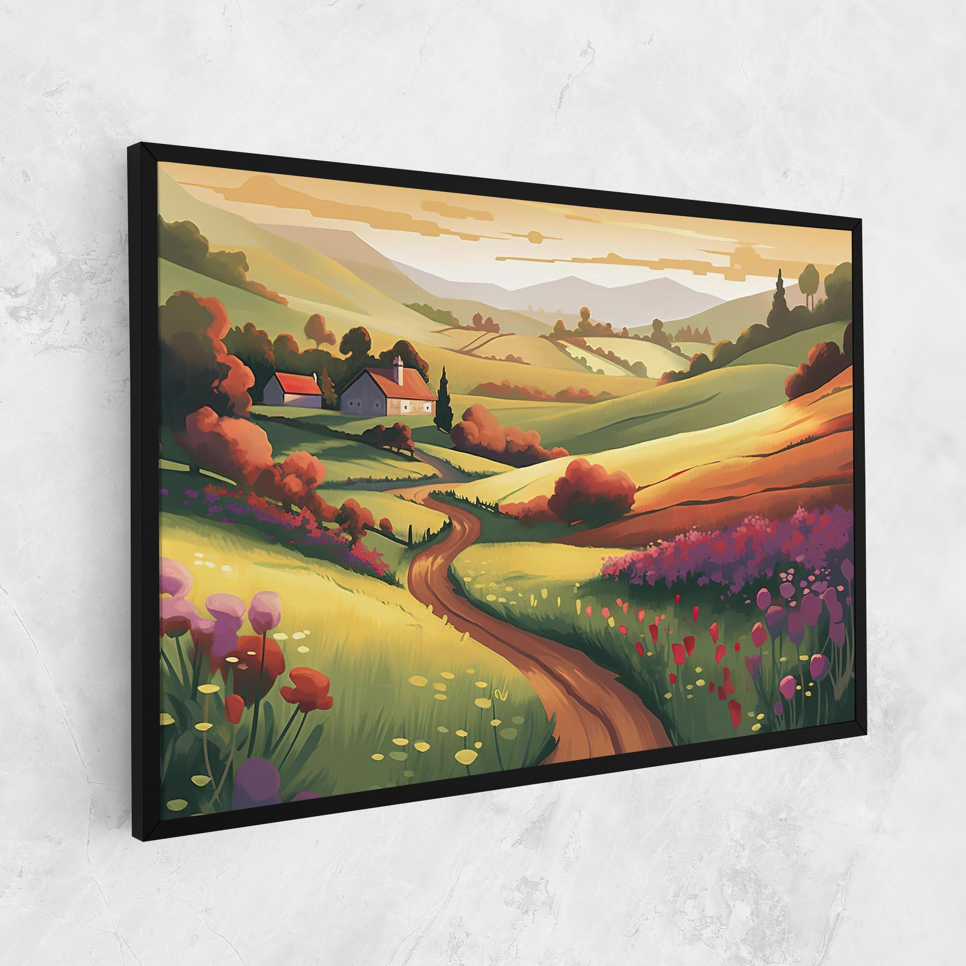 Картина на платно Countryside Charm mockup 1