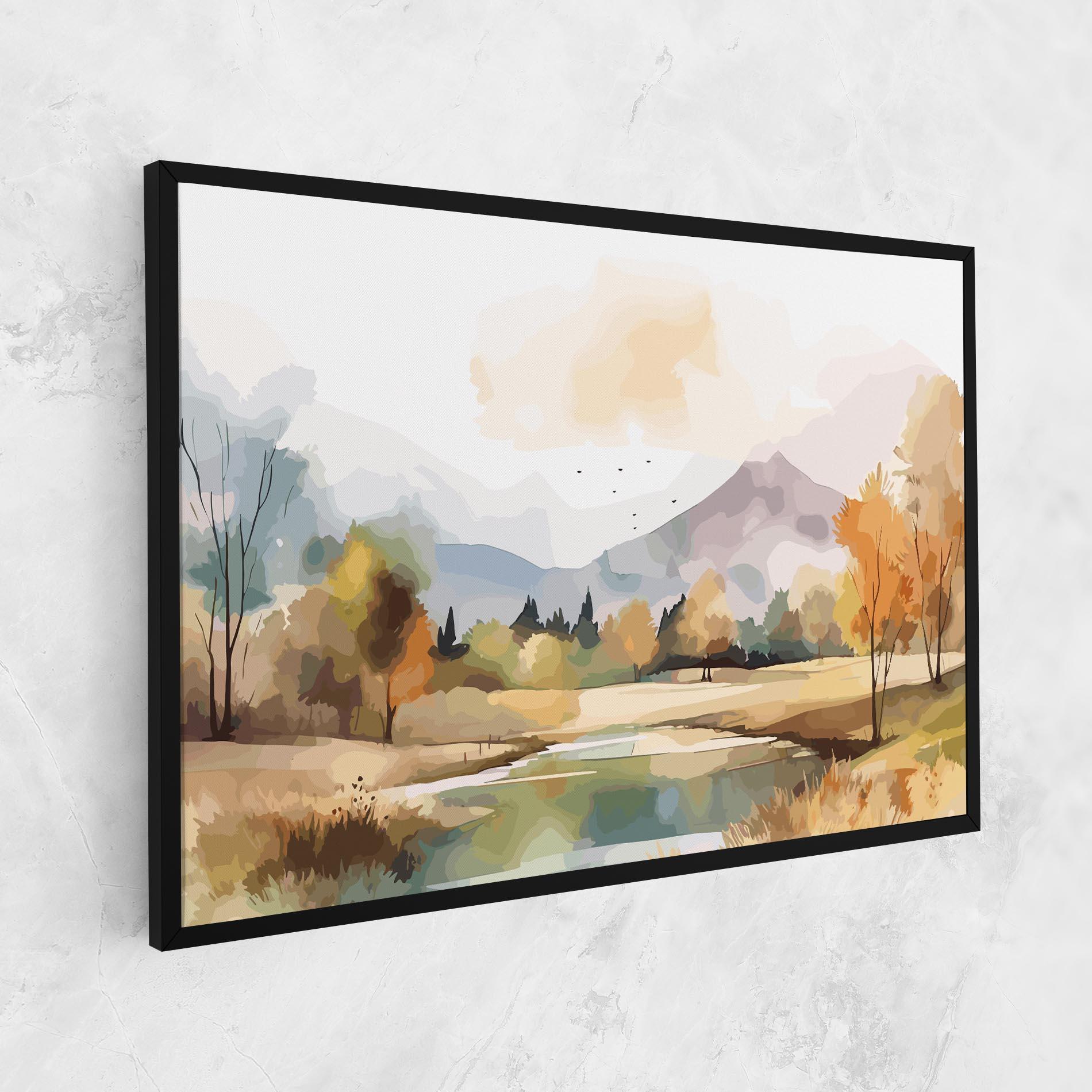 Картина на платно Rural Lake View mockup 1