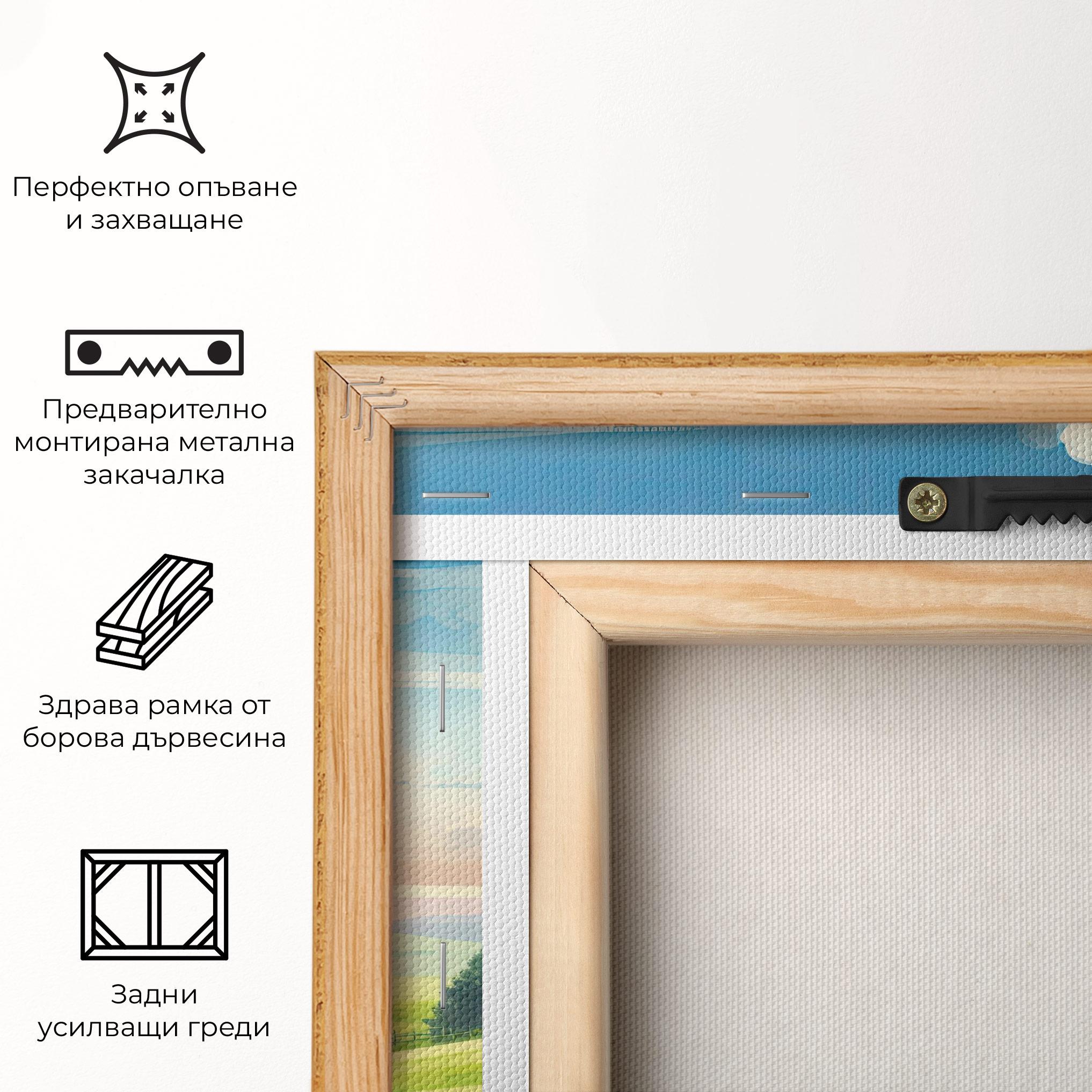 Картина на платно Calming Rural View mockup 5