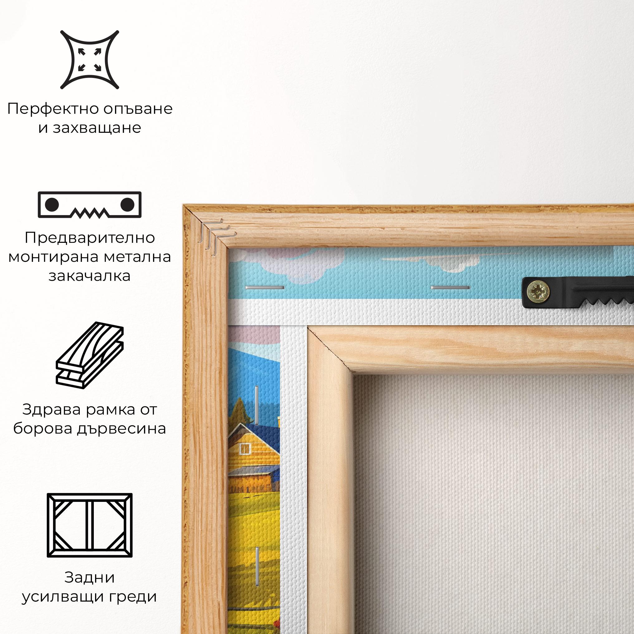 Картина на платно Daylight Rural View mockup 5