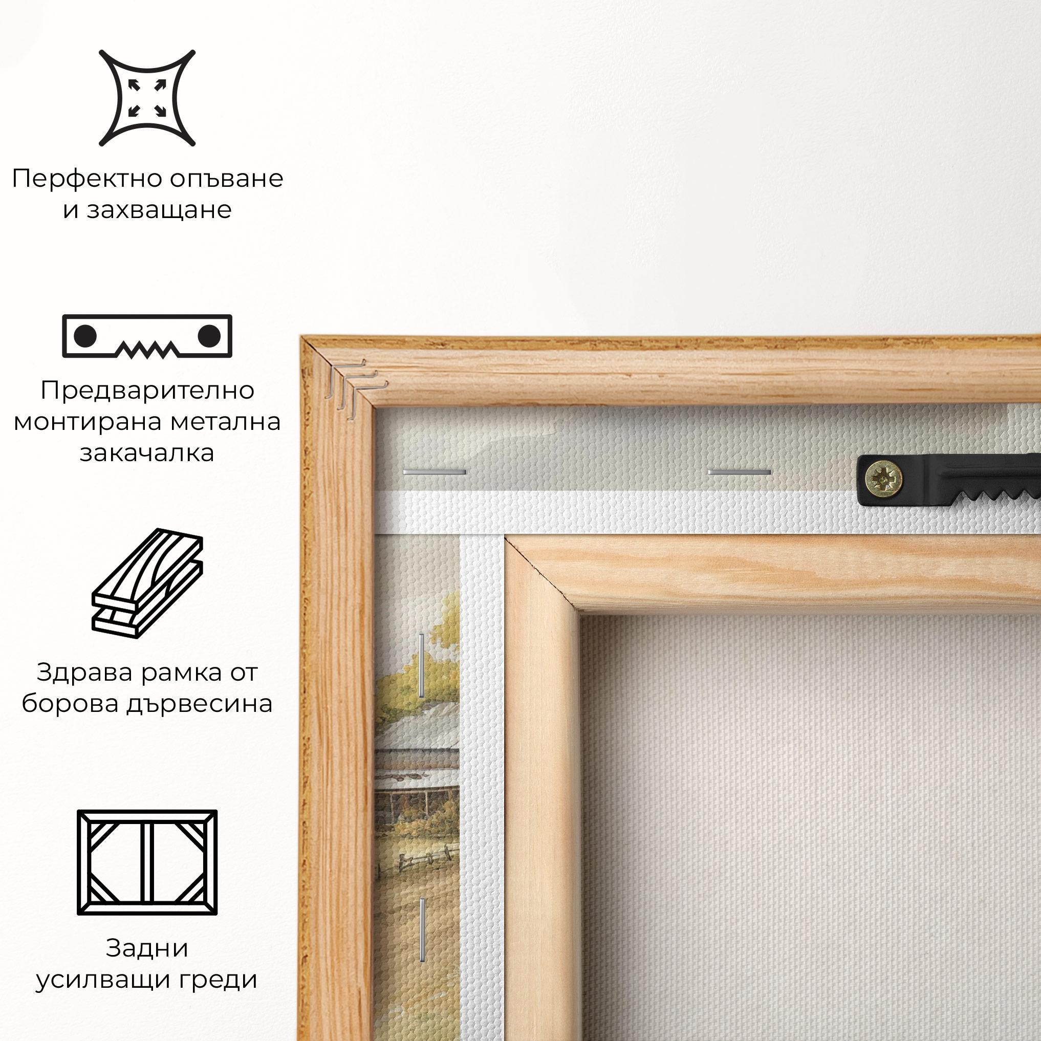 Картина на платно Rural Field mockup 5