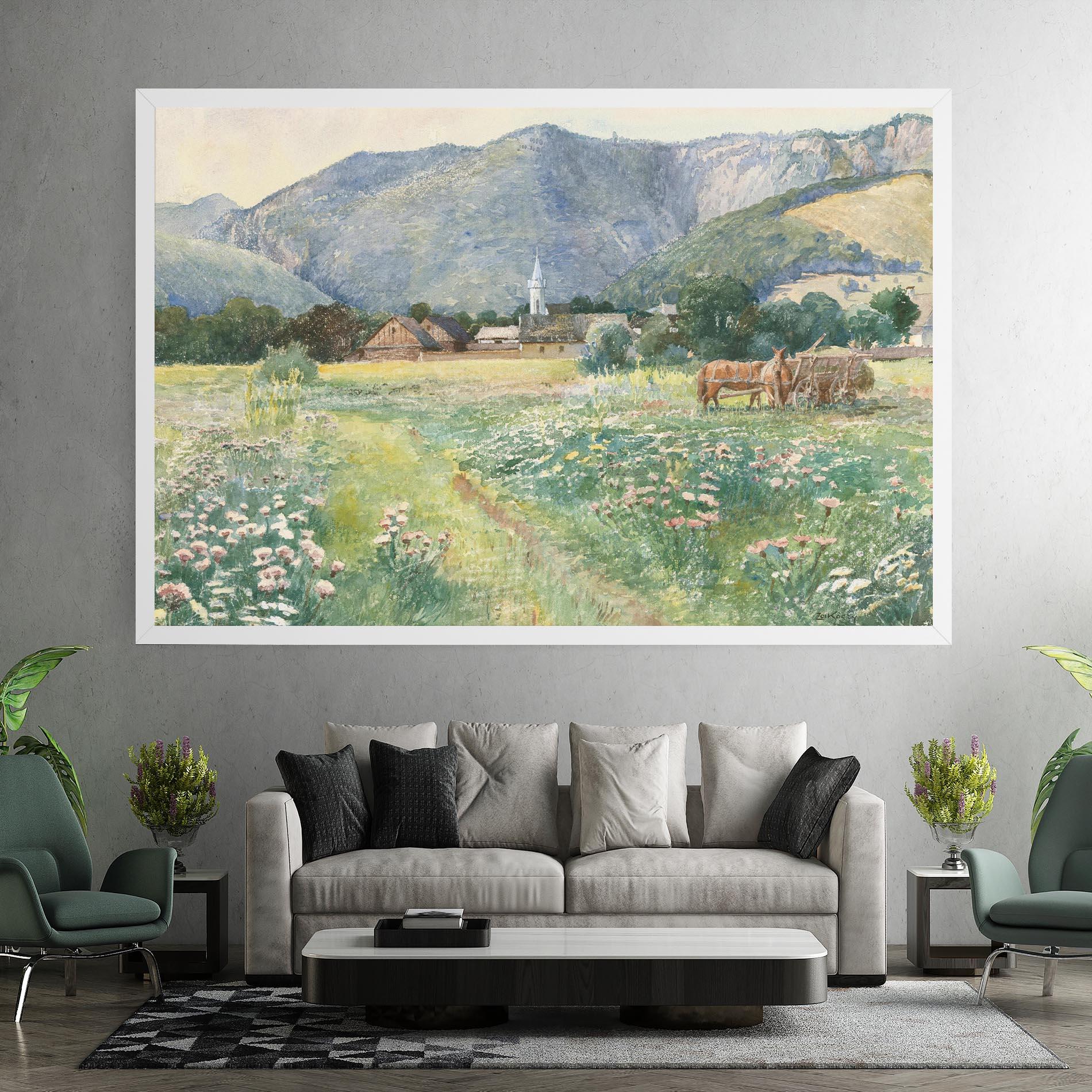 Картина на платно Rural Painting Art mockup 7