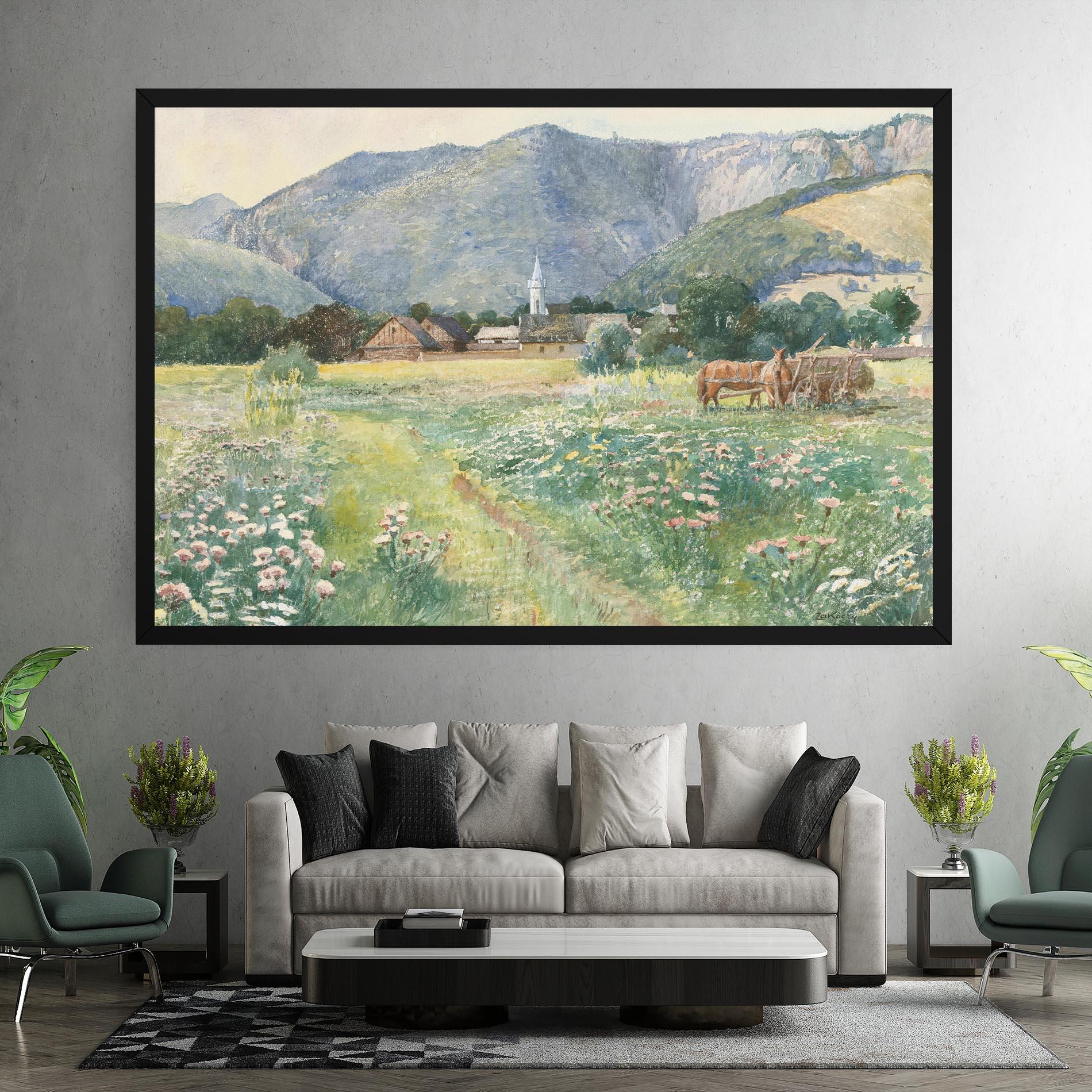 Картина на платно Rural Painting Art mockup 7