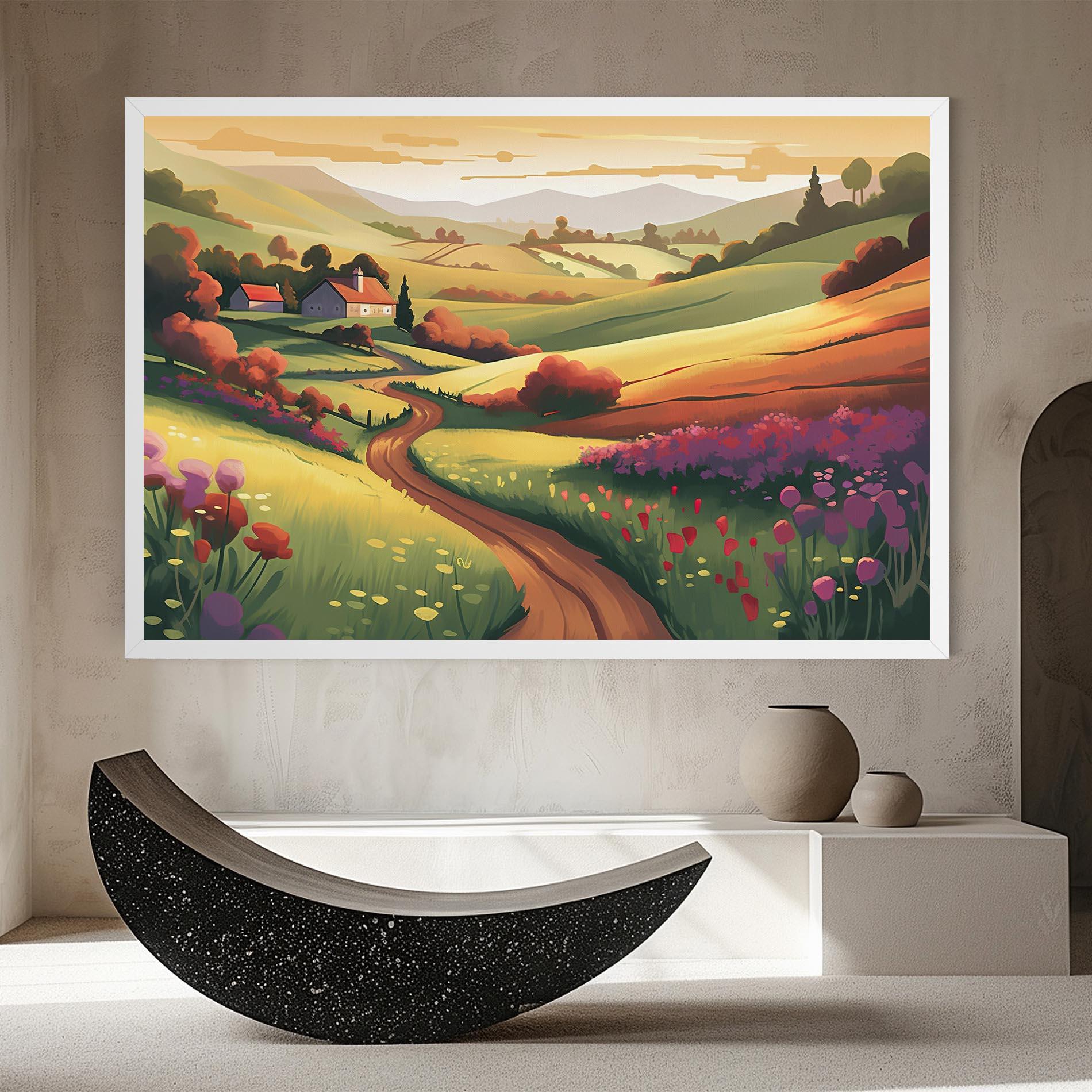 Картина на платно Countryside Charm mockup 8