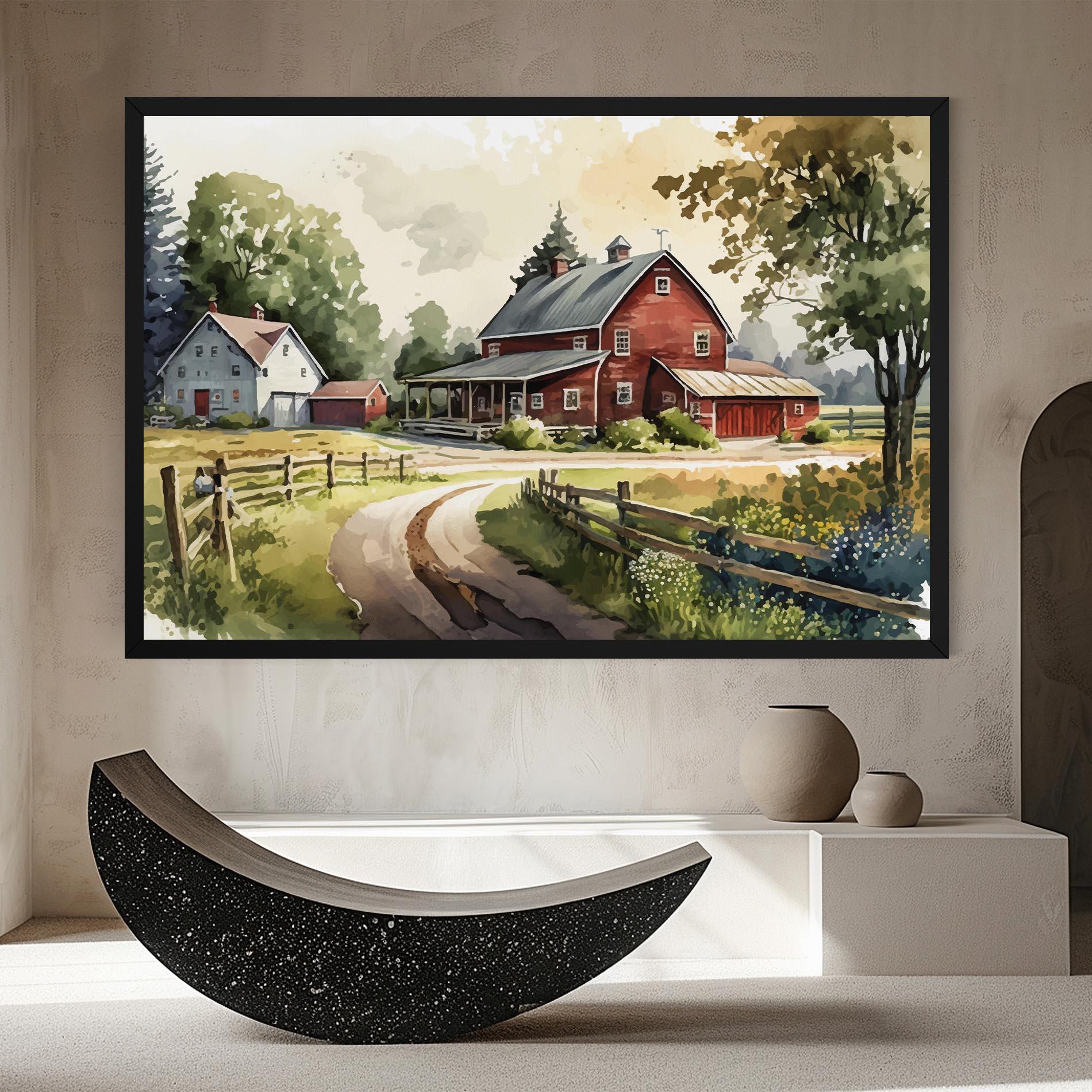 Картина на платно Farmhouse Painting mockup 8