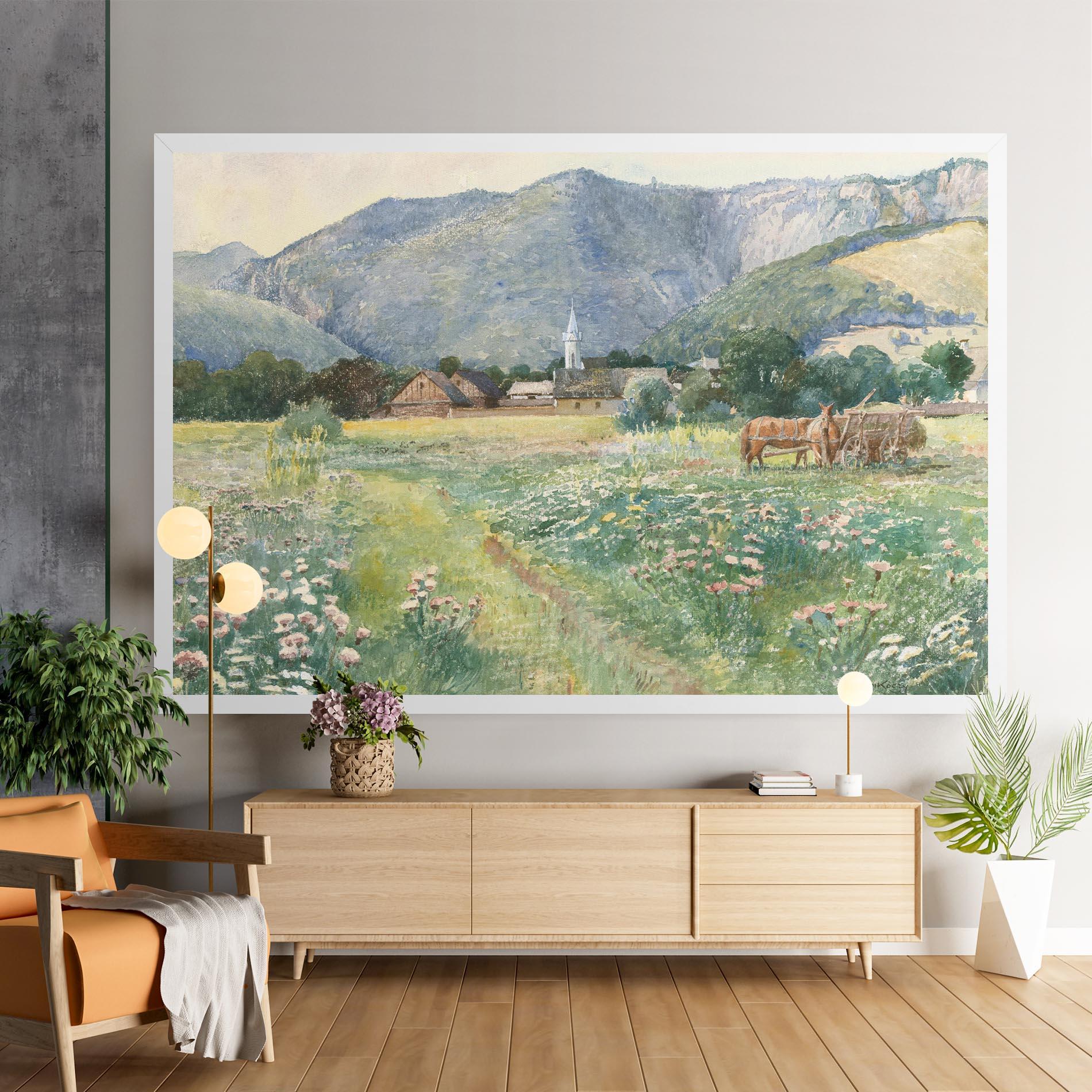 Картина на платно Rural Painting Art mockup 9