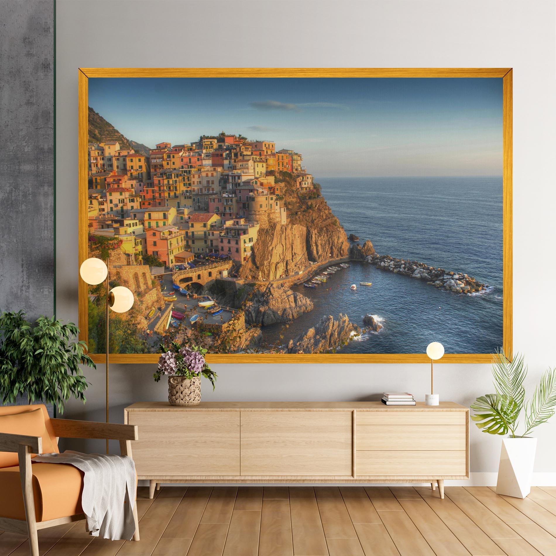 Картина на платно Cinque Terrre mockup 9