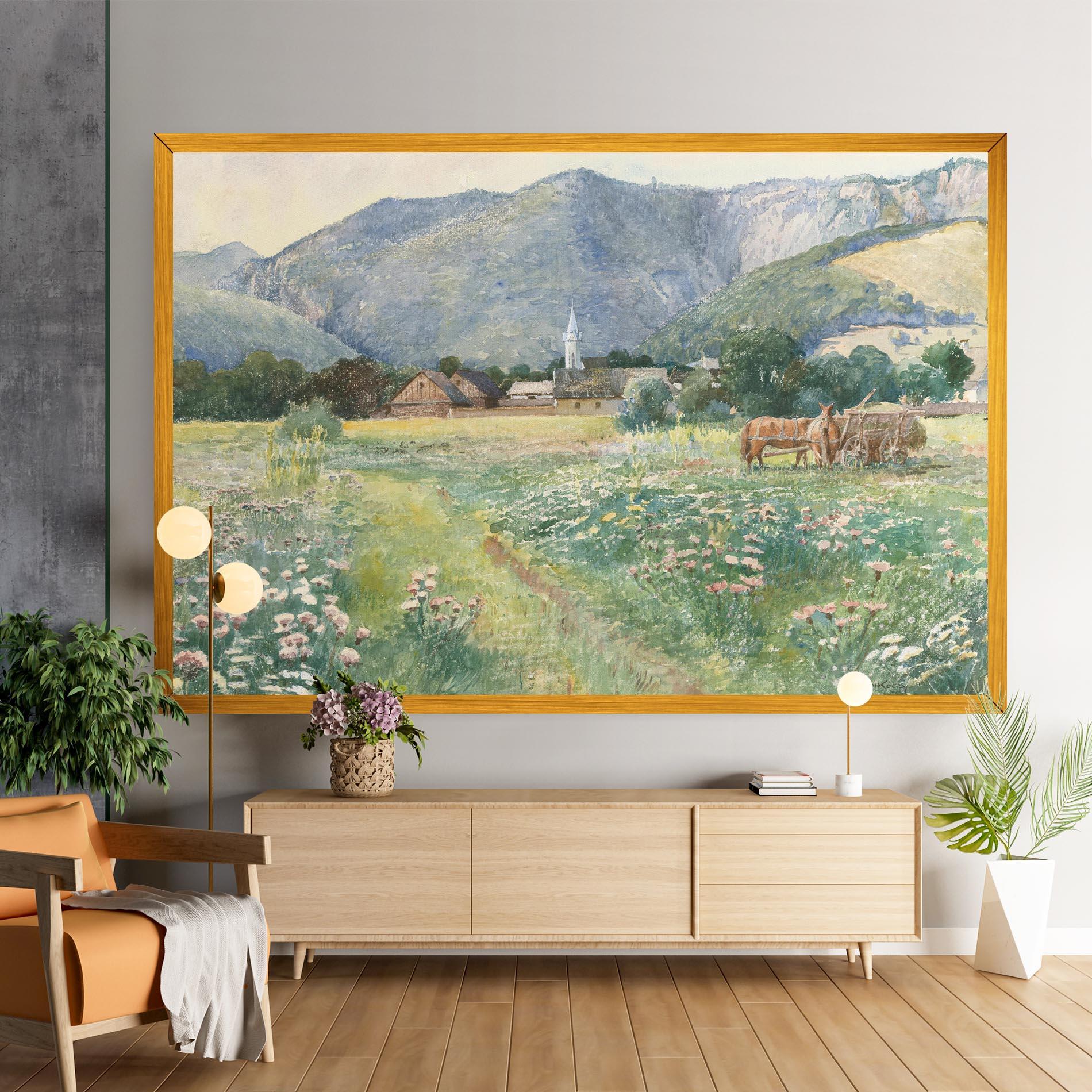 Картина на платно Rural Painting Art mockup 9