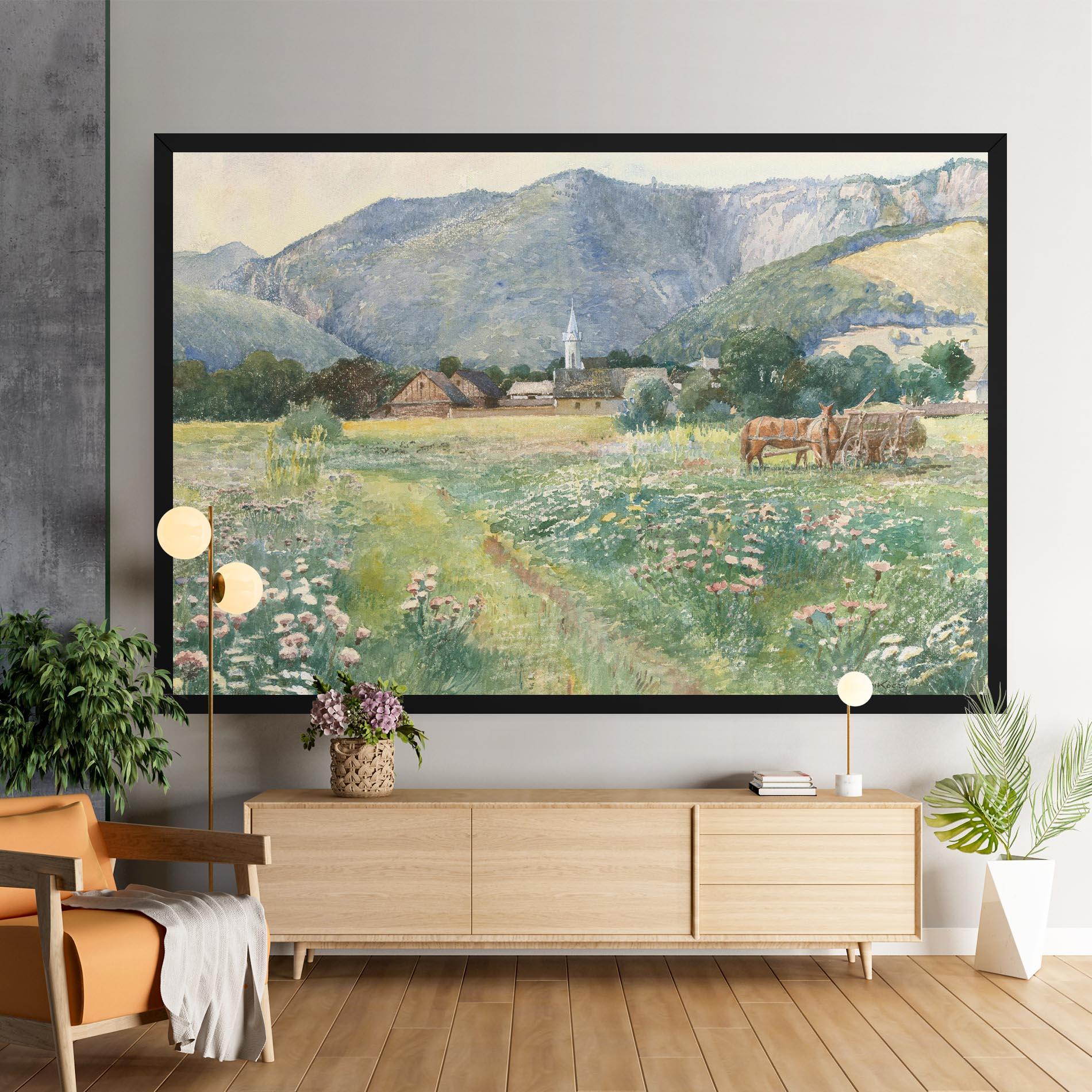 Картина на платно Rural Painting Art mockup 9
