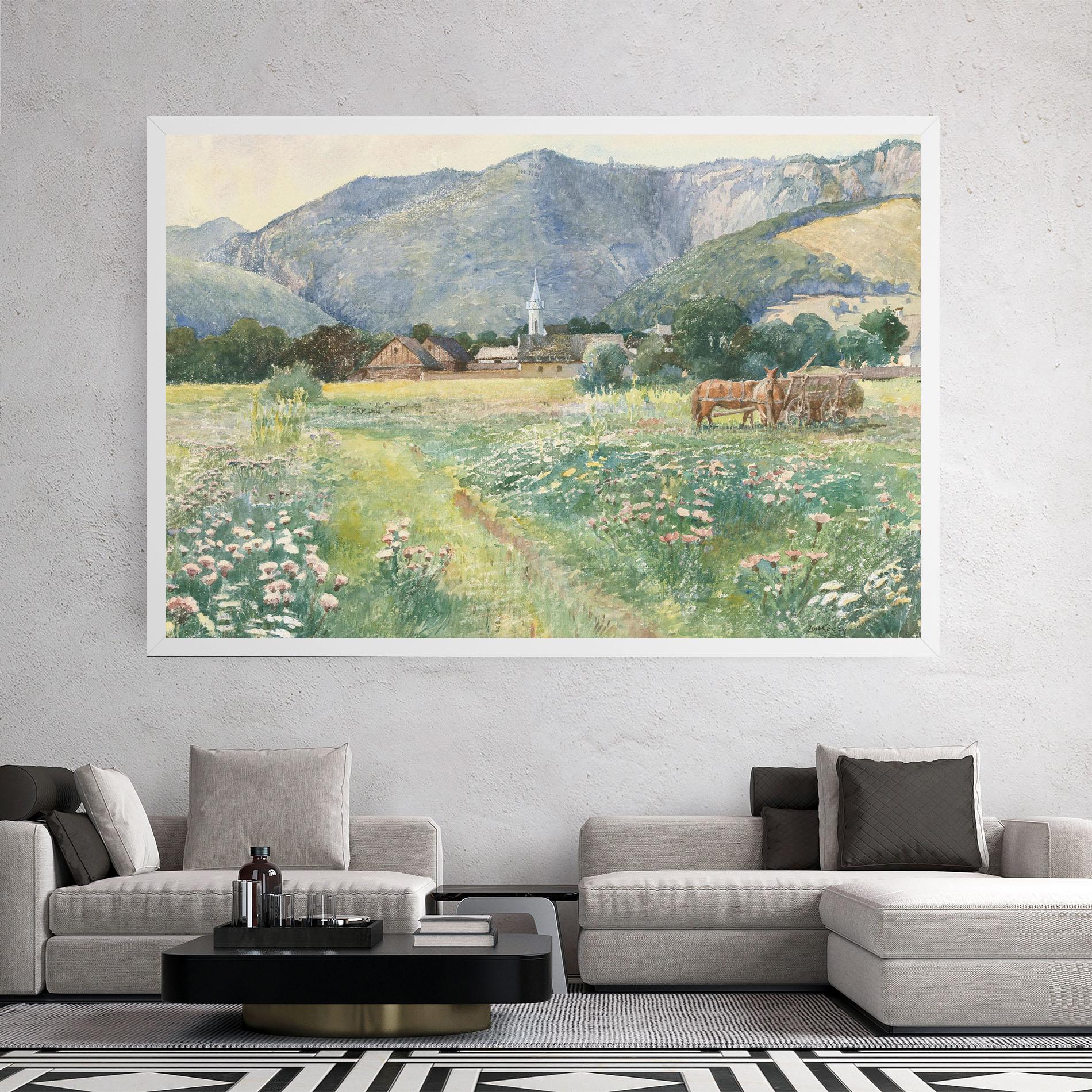 Картина на платно Rural Painting Art mockup 2