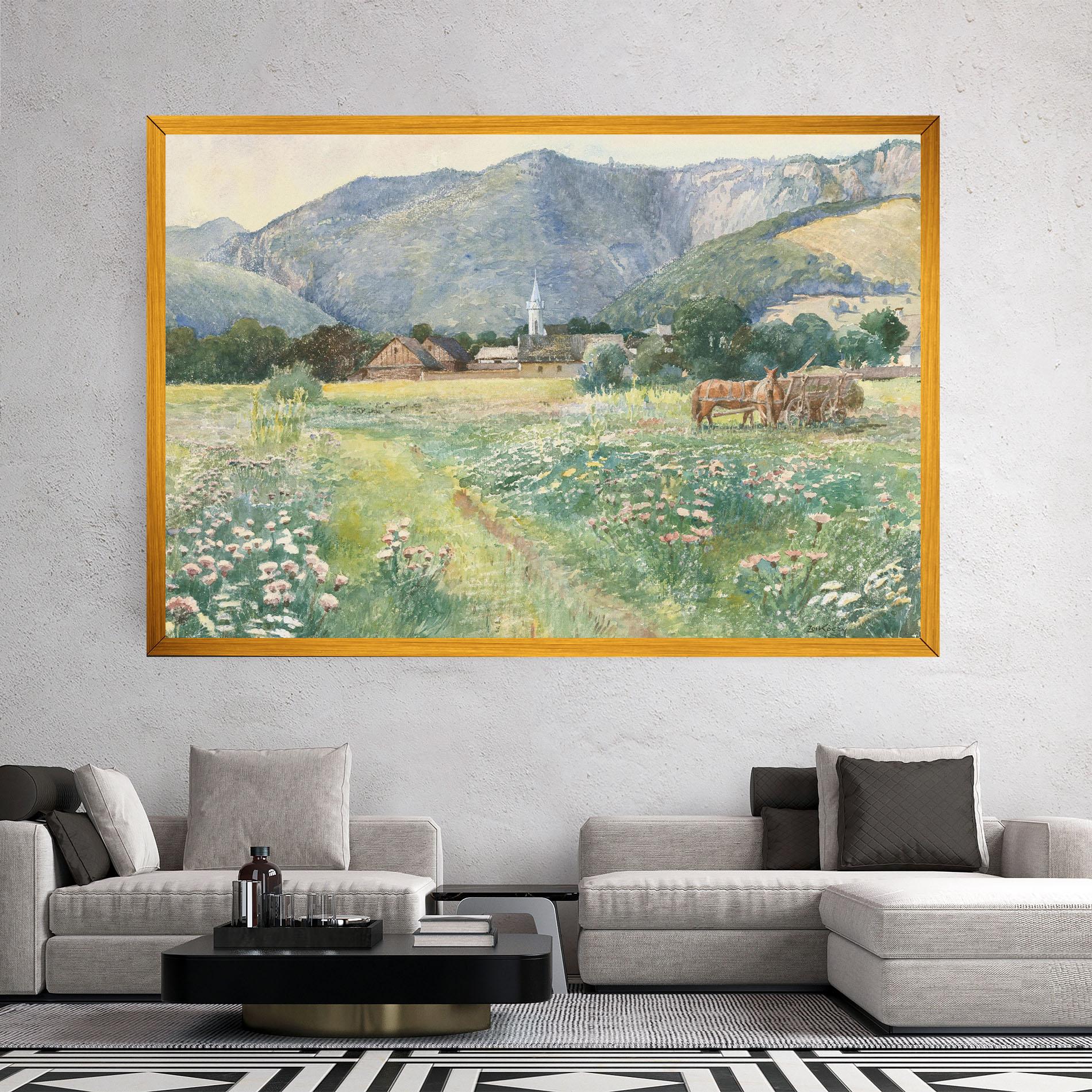 Картина на платно Rural Painting Art mockup 2