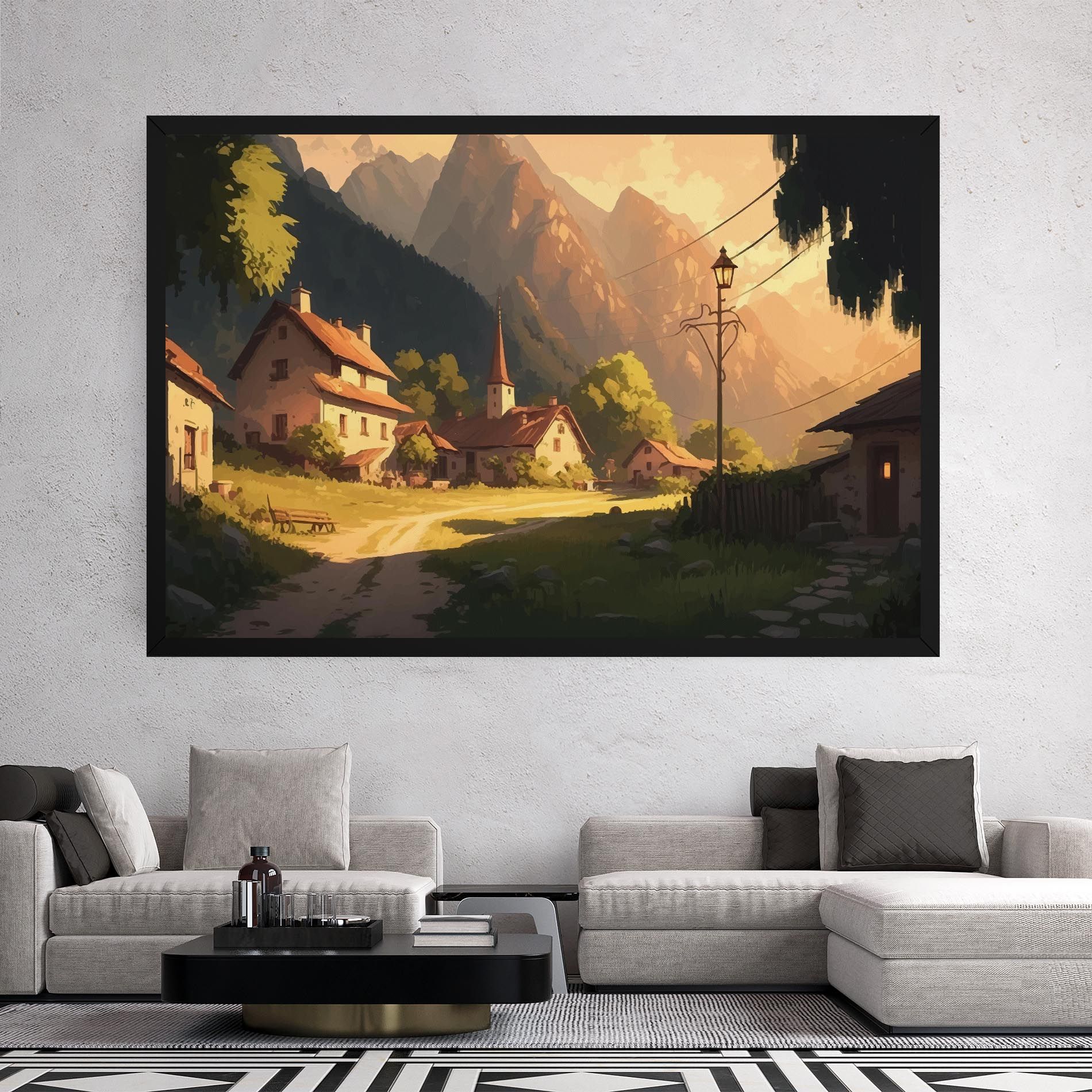 Grassy Village View mockup 2