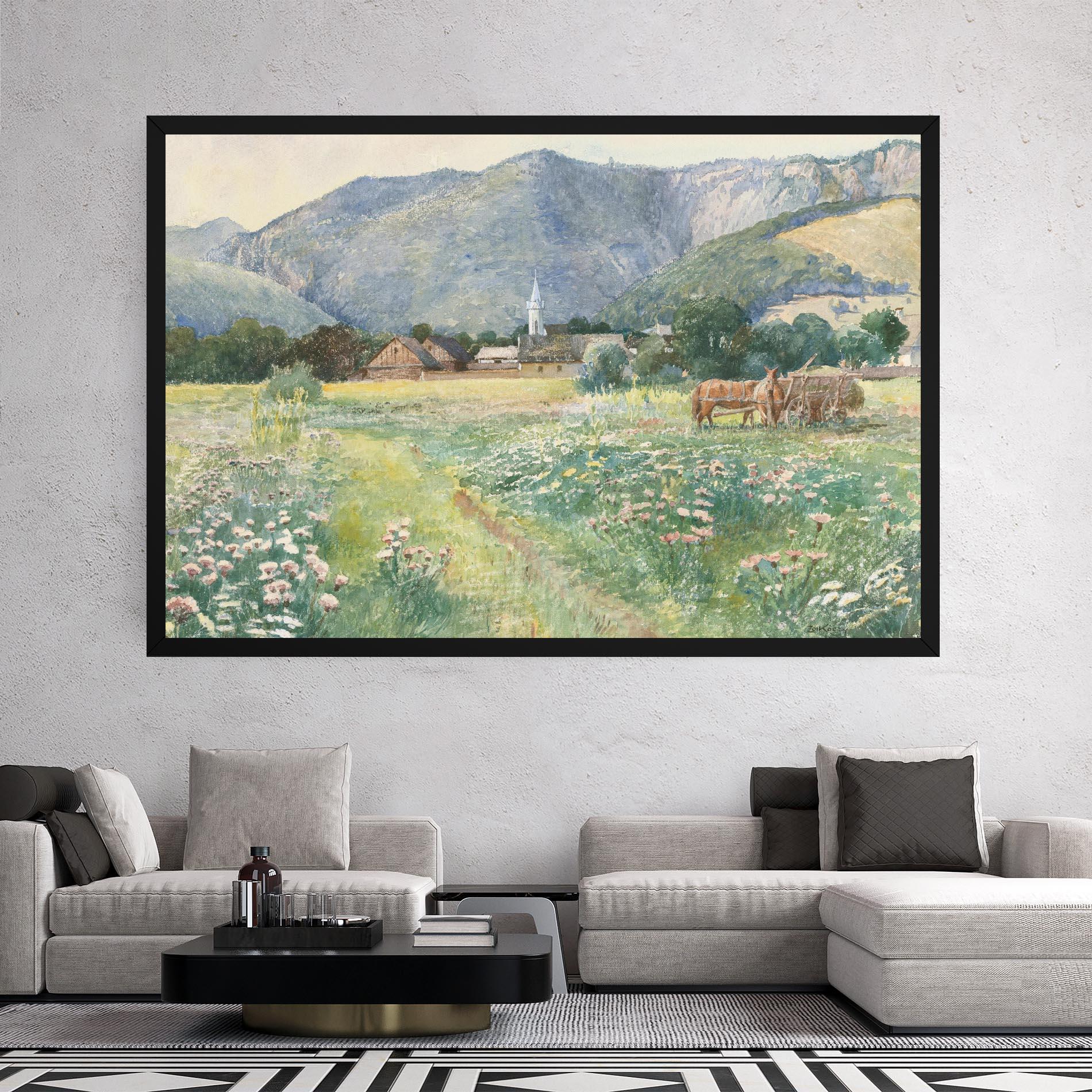 Картина на платно Rural Painting Art mockup 2