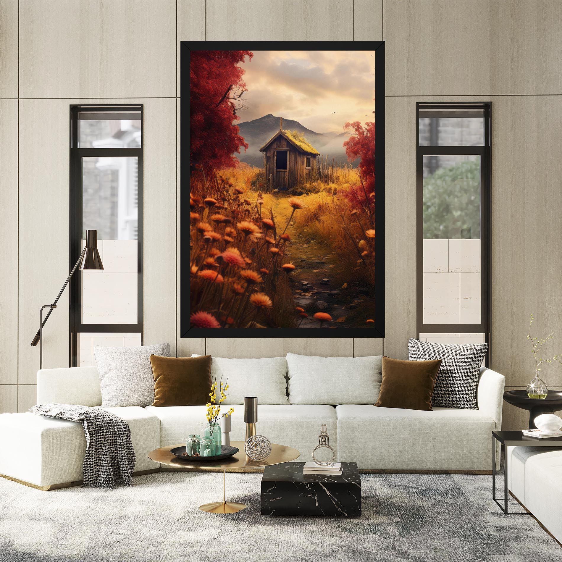 Small Cabin Field mockup 2