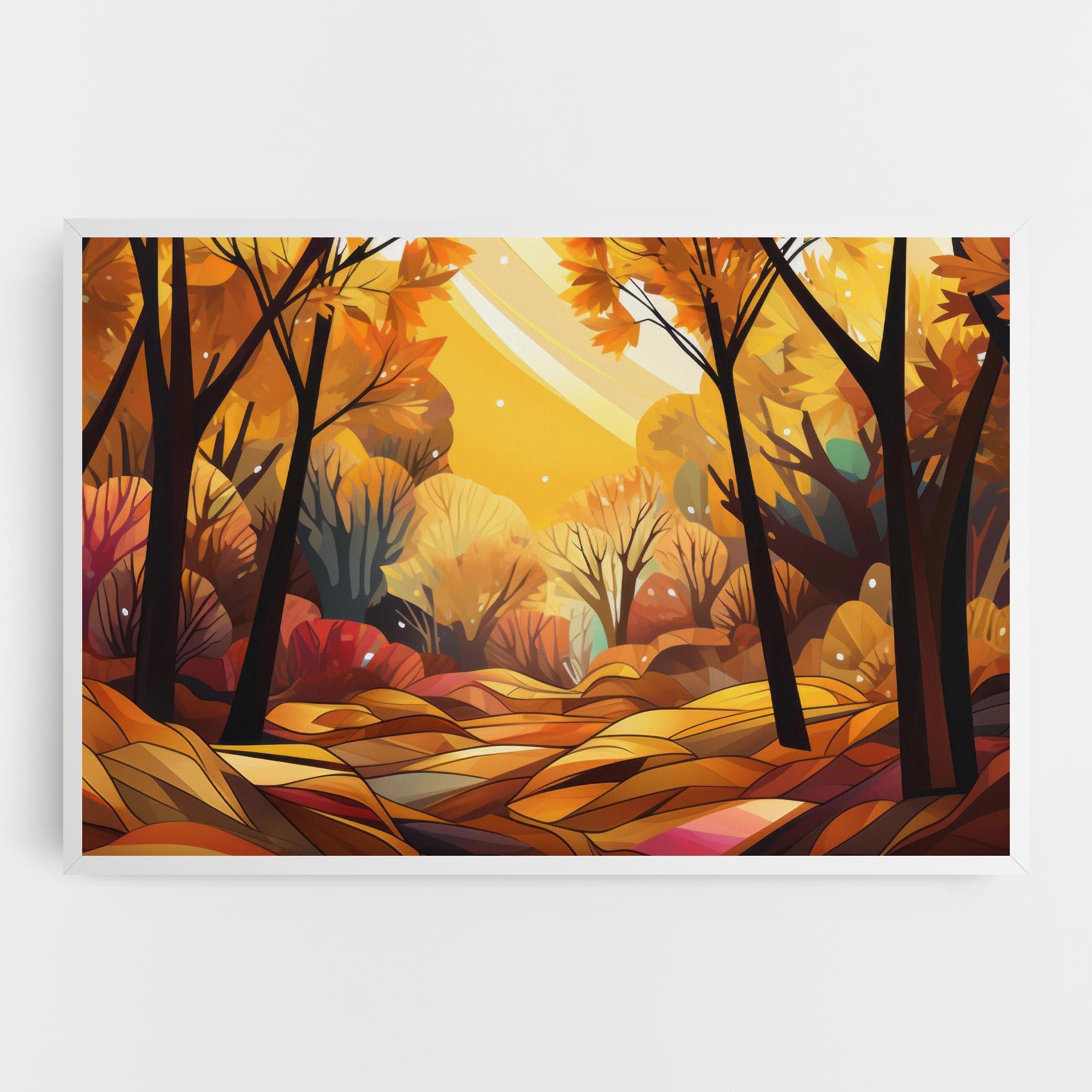 Картина на платно Autumn Forest Art mockup 0