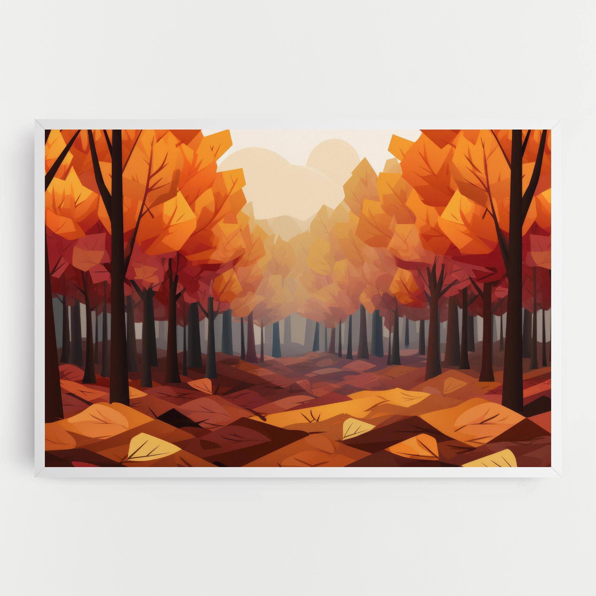 Картина на платно Autumn Forest View mockup 0