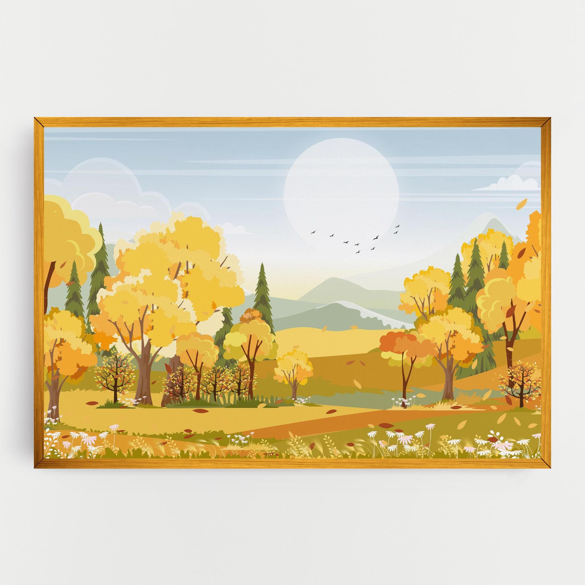 Autumn Yellow View mockup 0