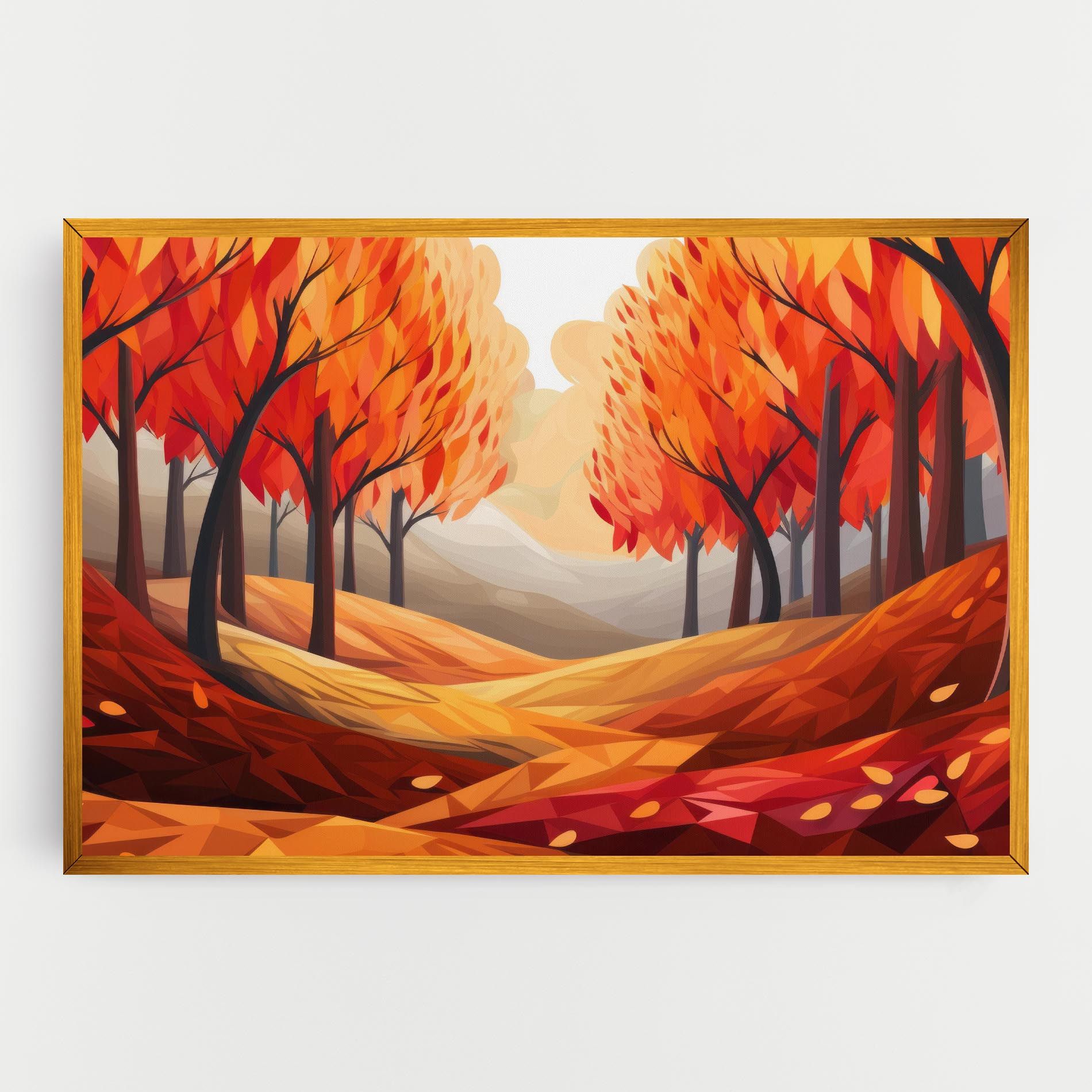 Red Trees Art mockup 0