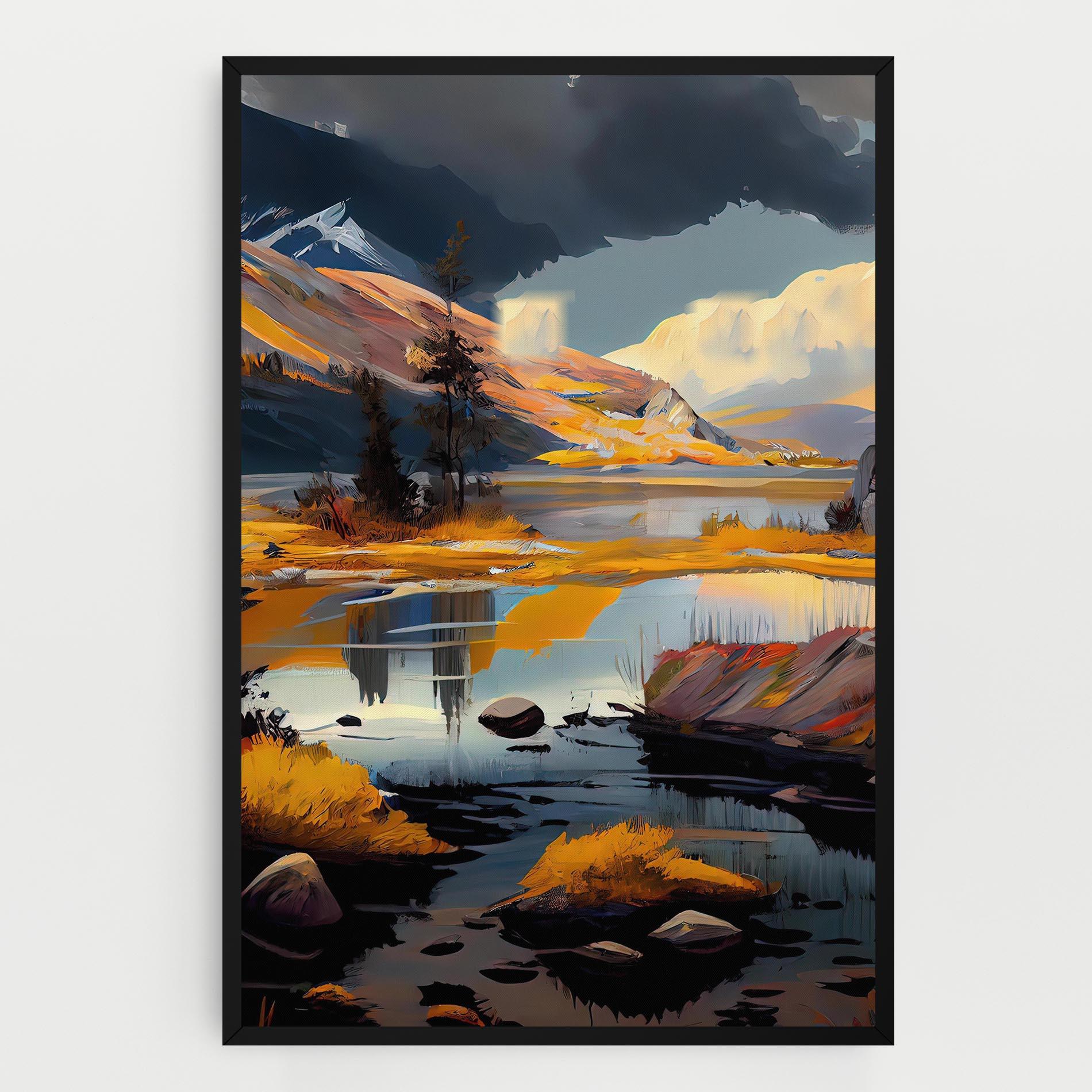 Картина на платно Autumn Landscape mockup 0