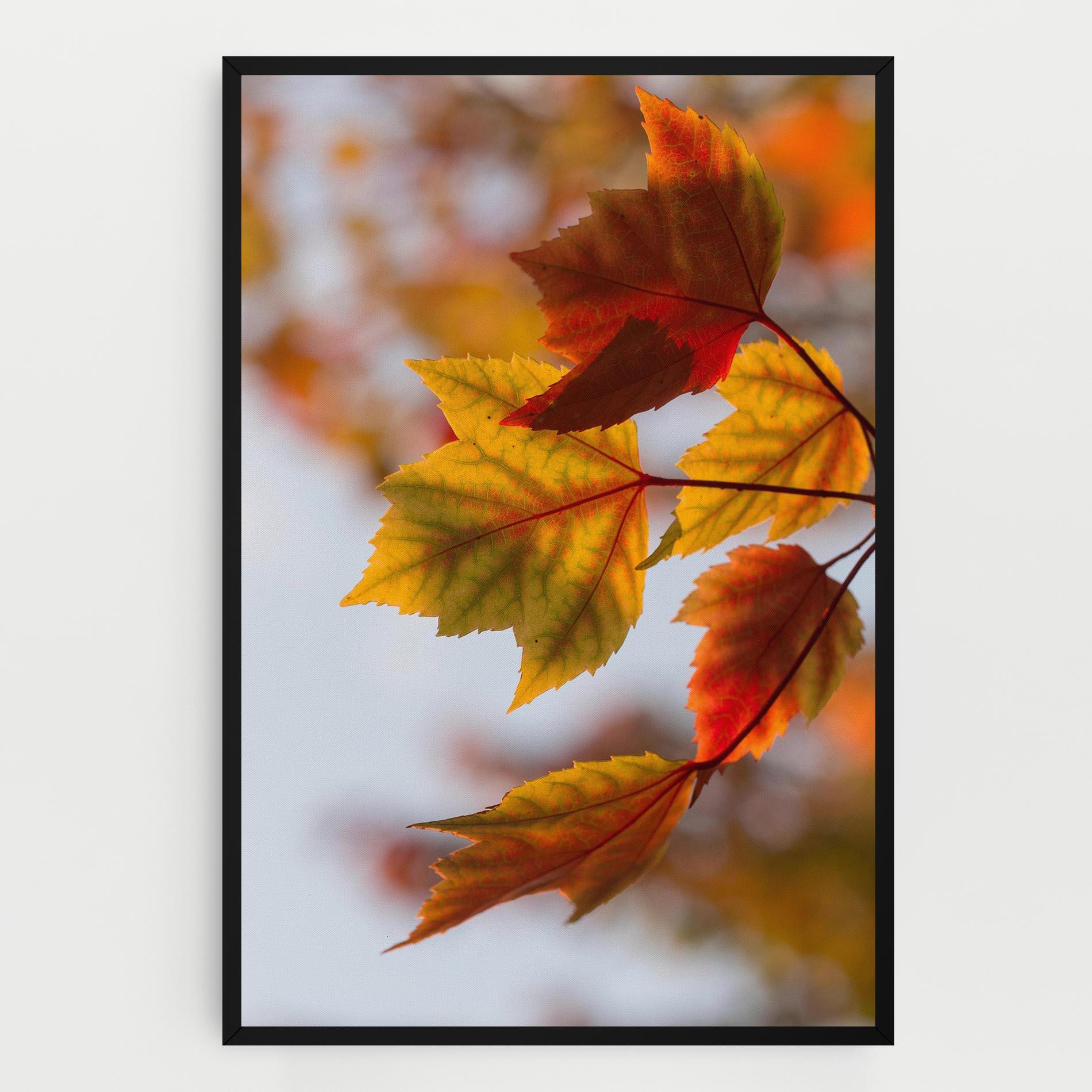 Картина на платно Red Yellow Autumn mockup 0