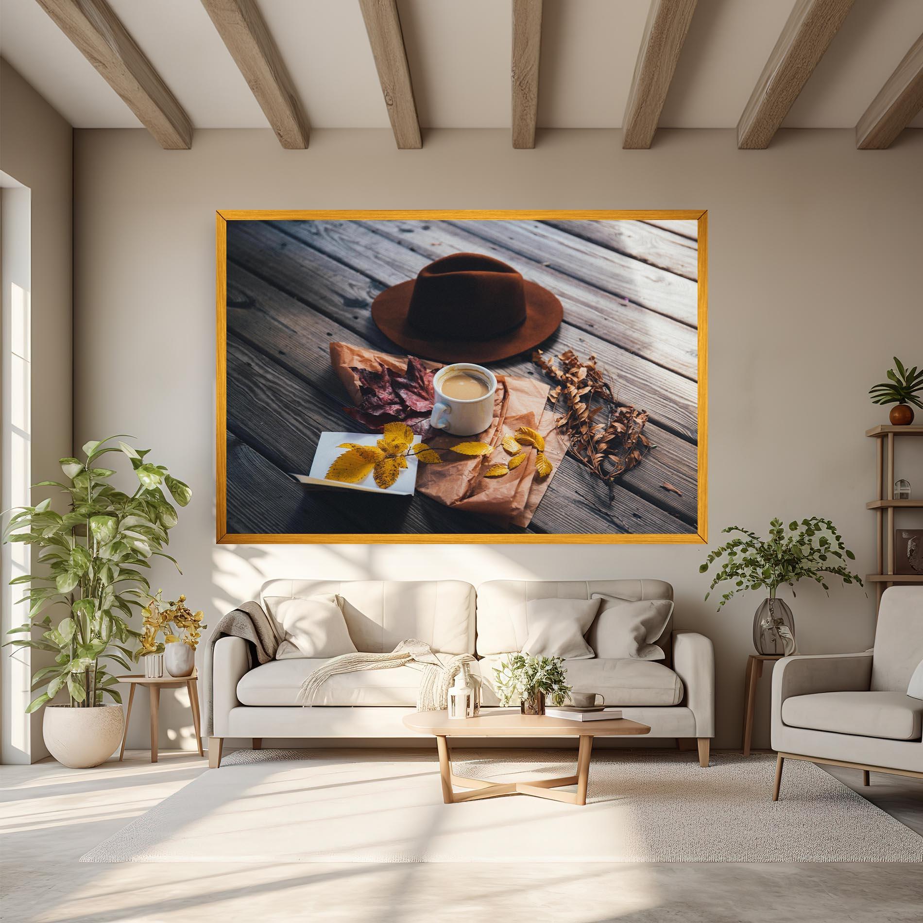 Картина на платно Autumn Coffee Vibe mockup 6