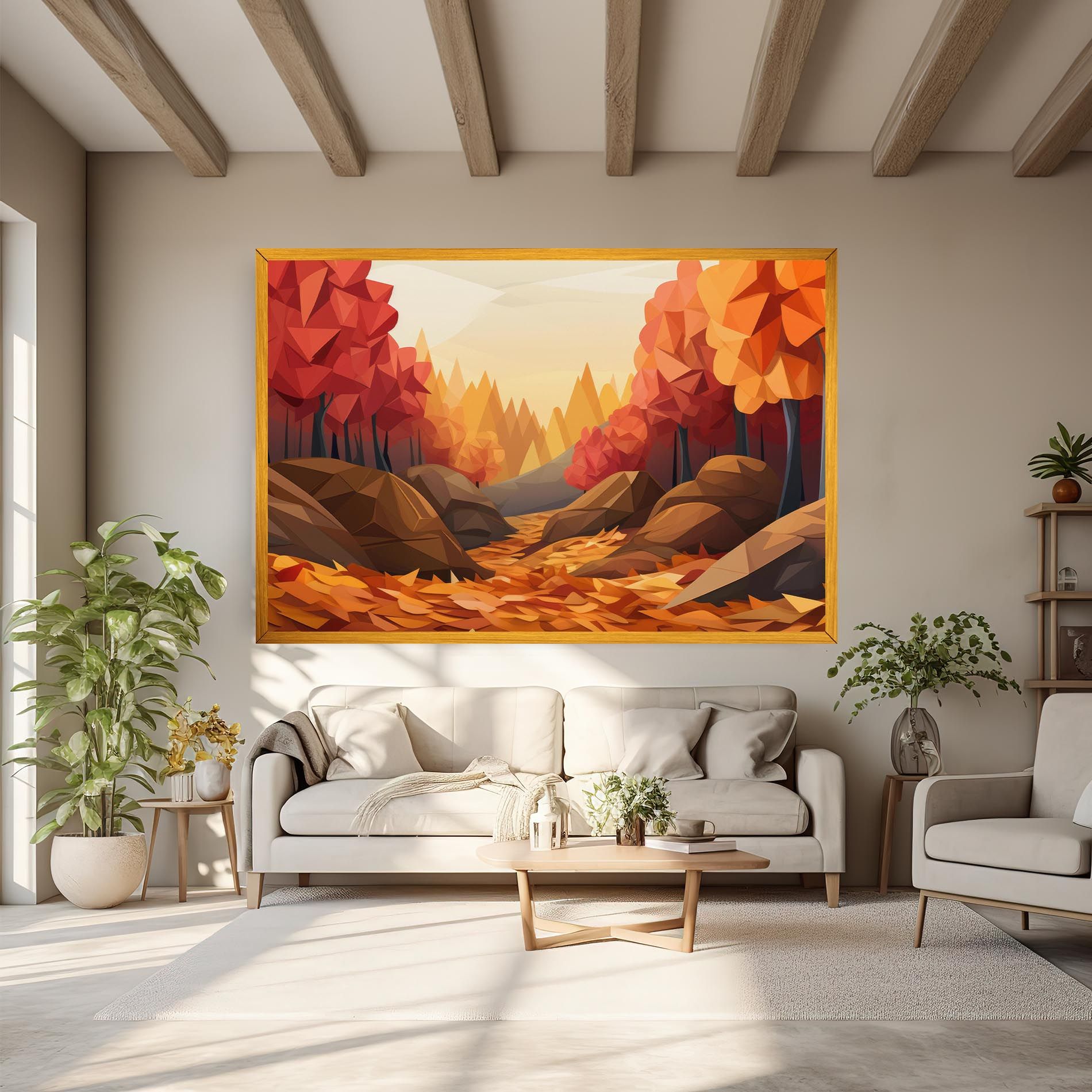 Autumn Orange Forest mockup 6