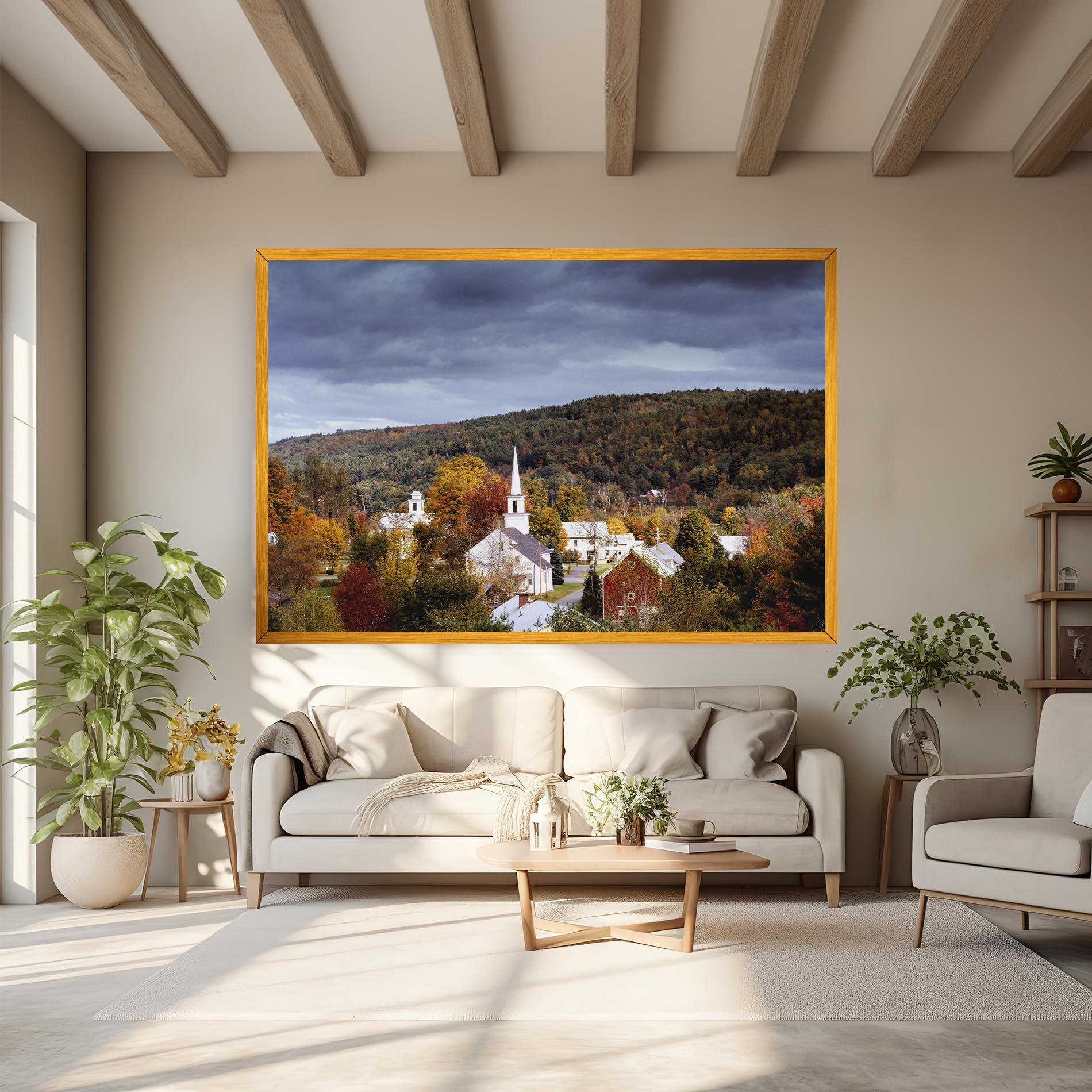 Картина на платно Autumn Trees mockup 6